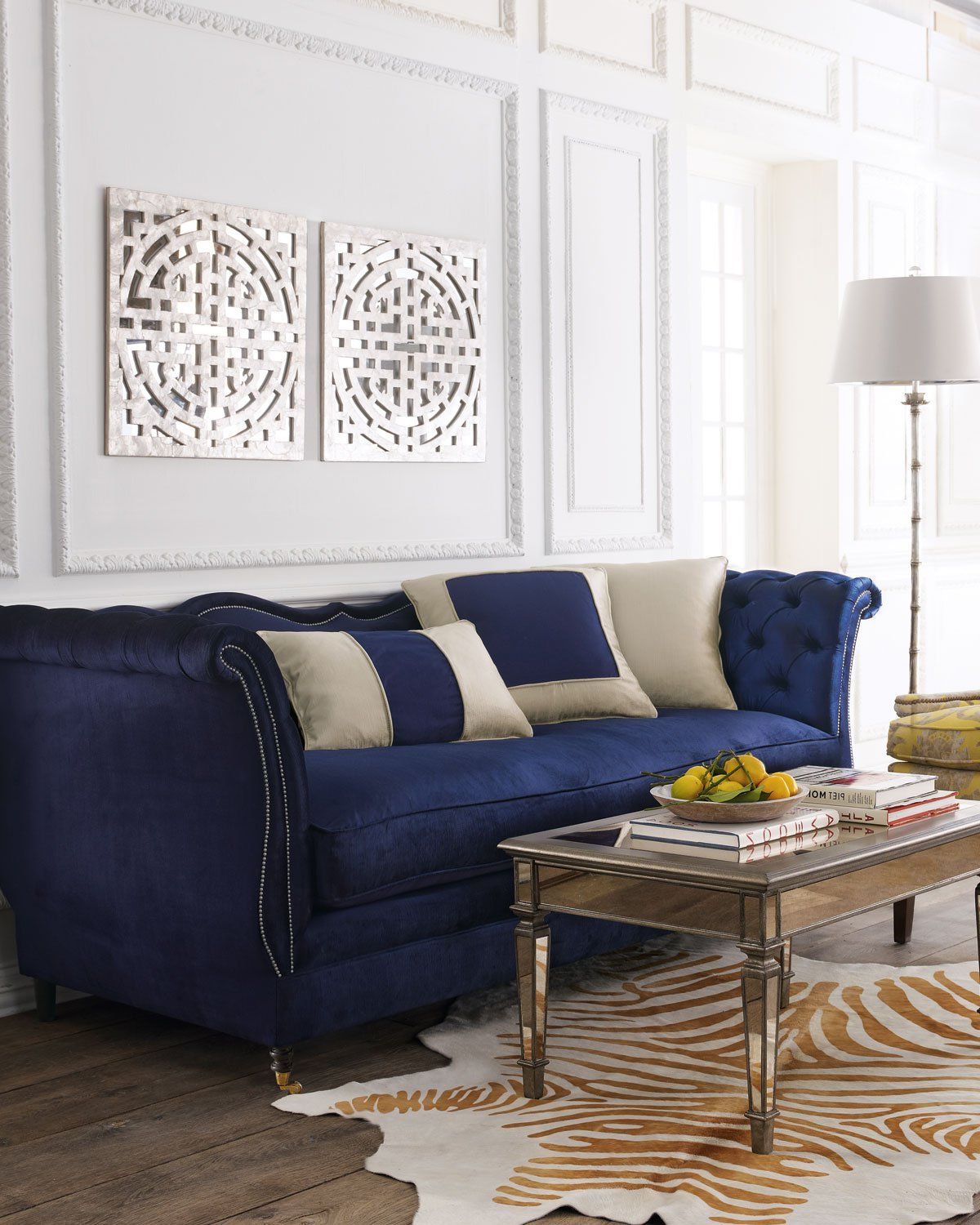21 Different Style To Decorate Home With Blue Velvet Sofa With Regard To Latest Sofas In Blue (View 9 of 15)