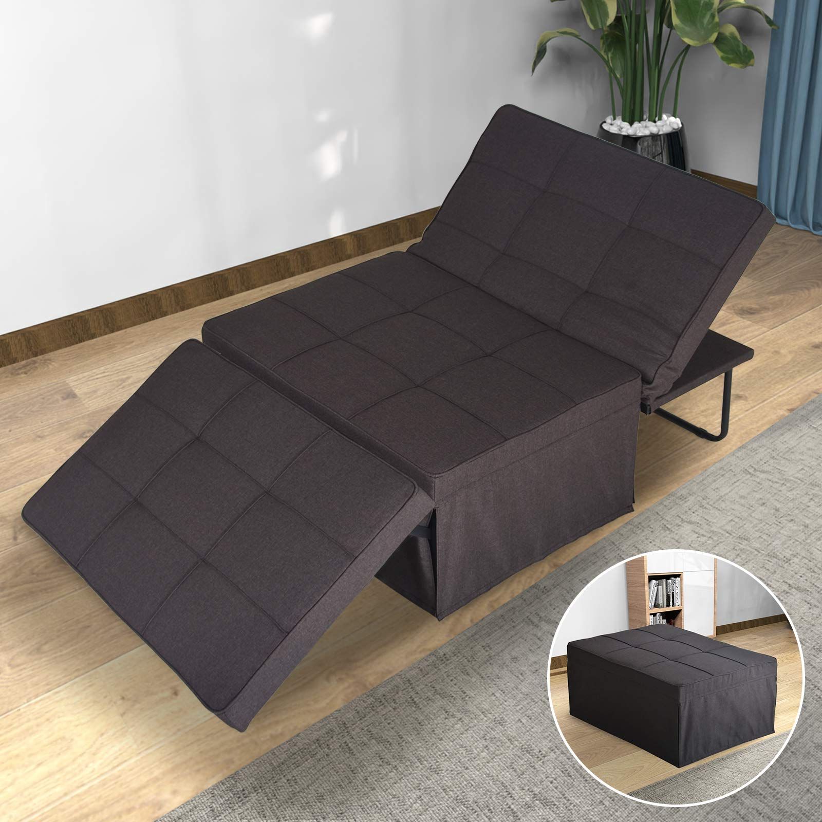 4 In 1 Convertible Sleeper Chair Beds With Regard To Most Popular Sofa Bed, Sleeper Chair Bed, 4 In 1 Multi Function Convertible Chair (View 9 of 15)