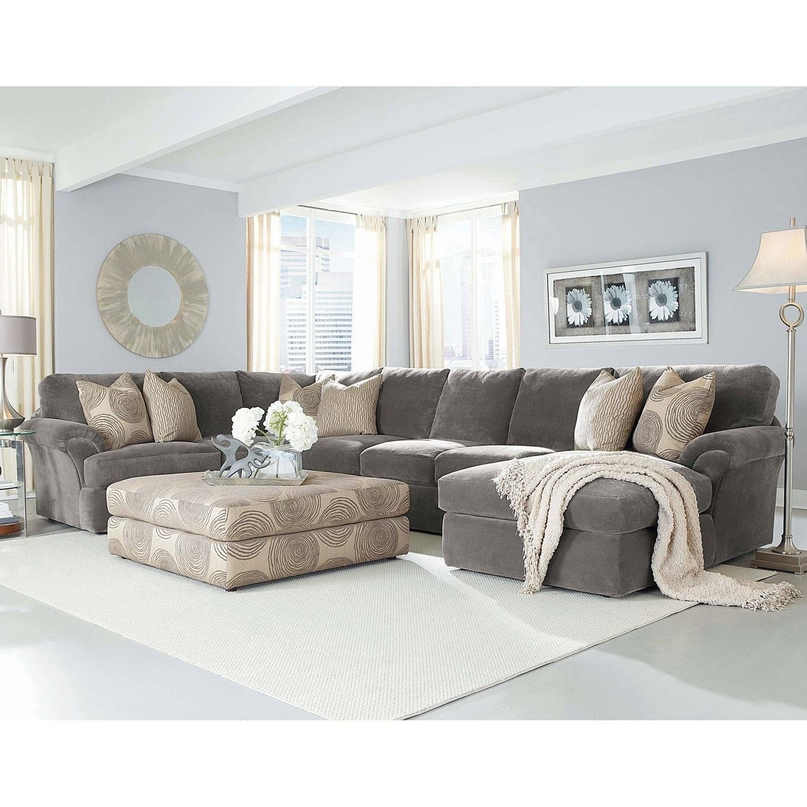 41+ Incredible Photos Of Grey Sectional Living Room Ideas Ideas Pertaining To Most Up To Date Dark Grey Polyester Sofa Couches (View 8 of 15)