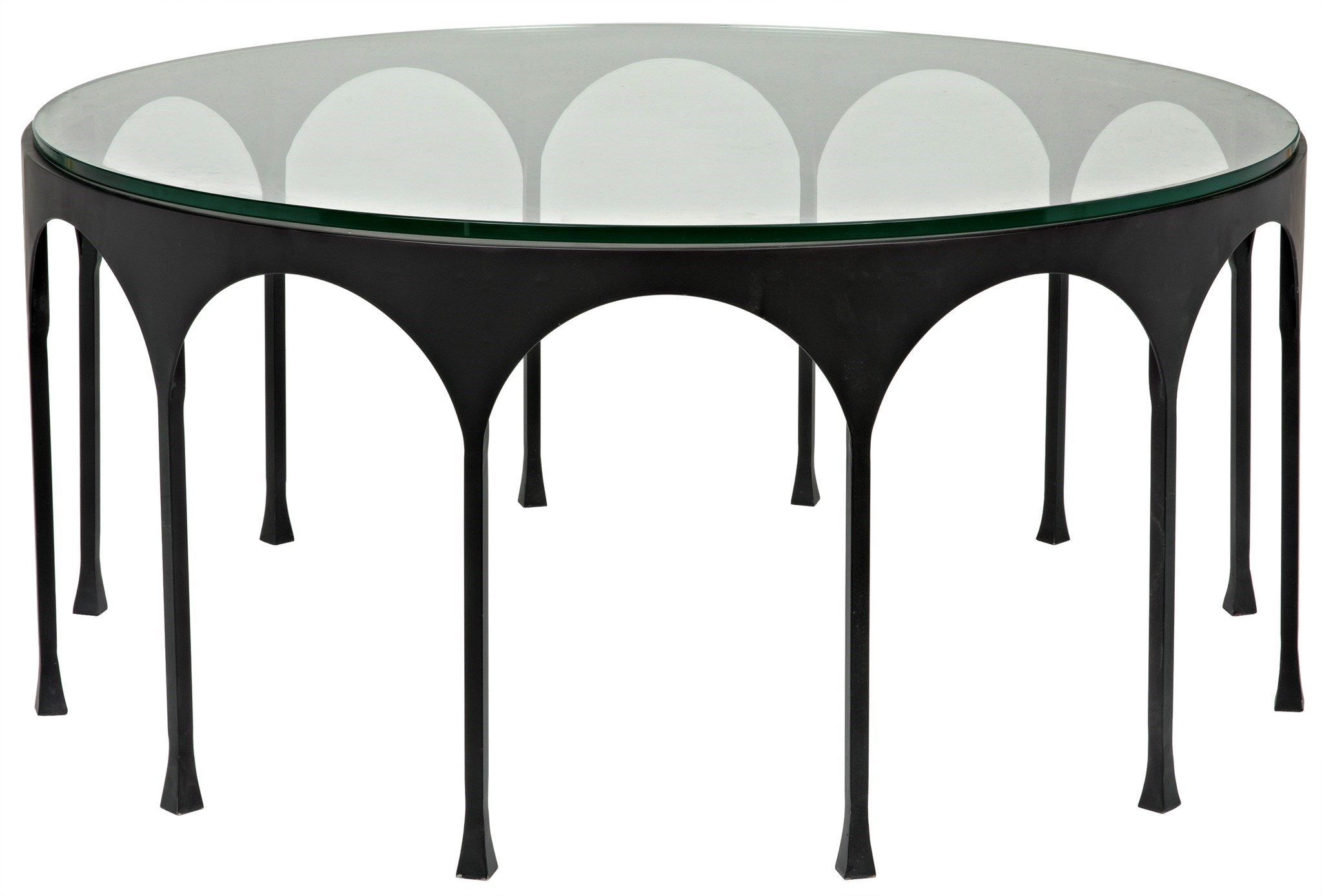 Achille Coffee Table, Black Steel (Photo 15 of 15)