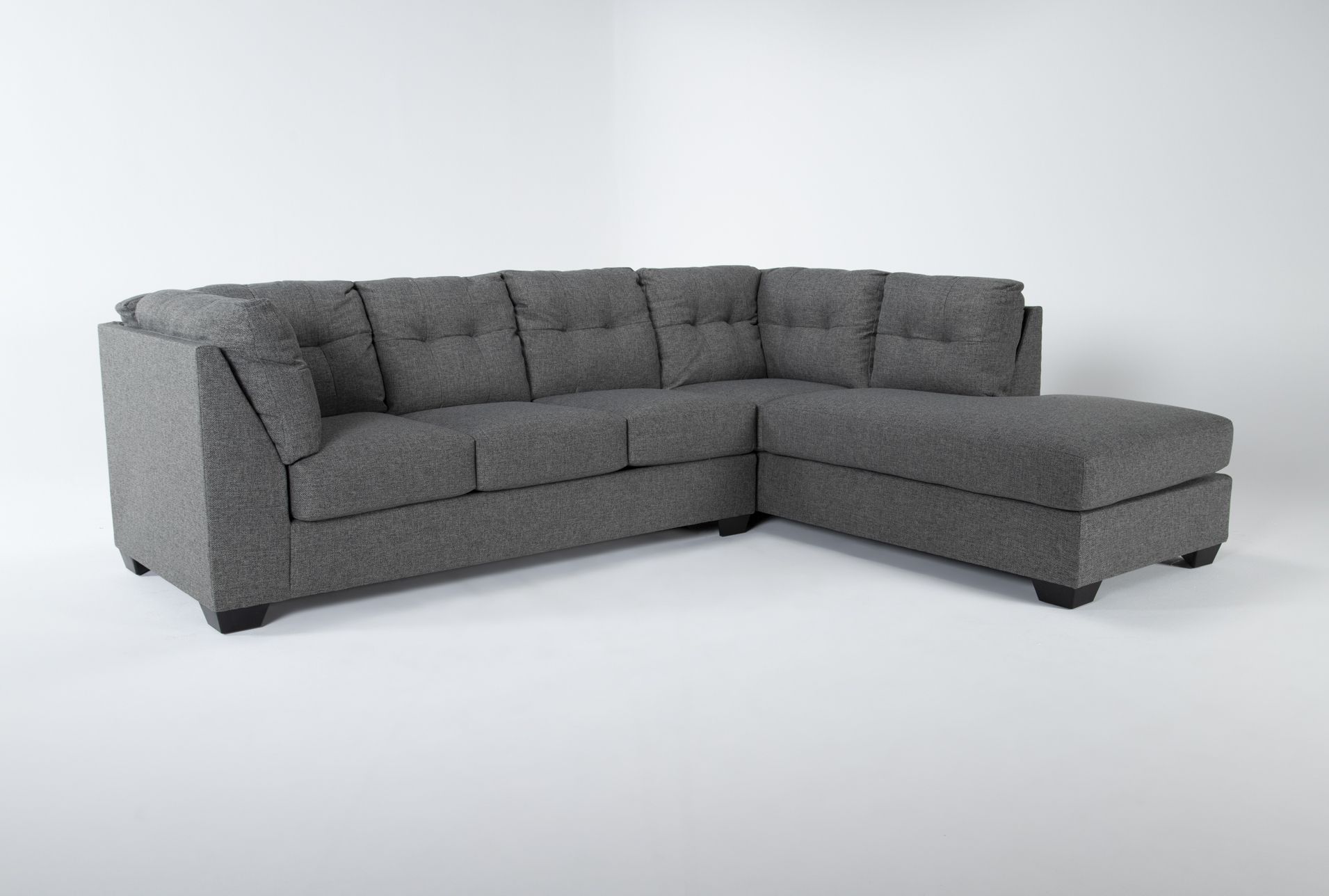 Arrowmask Charcoal 2 Piece 115" Full Sleeper Sectional With Left Arm Regarding Popular Left Or Right Facing Sleeper Sectionals (View 4 of 15)