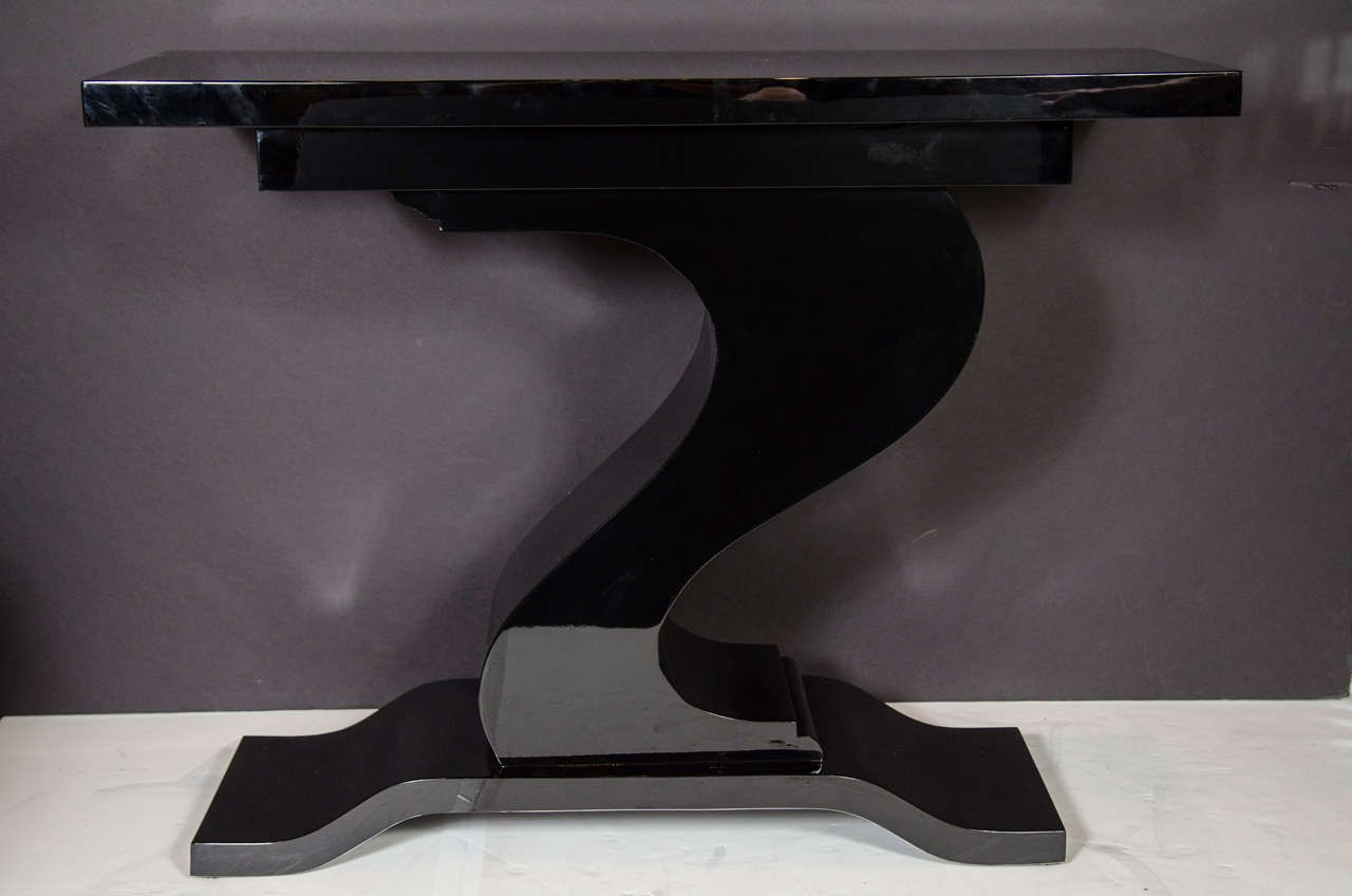 Asymmetrical Console Table Book Stands Throughout Latest Mid Century Modernist Asymmetrical Console Table In The Manner Of Karl (Photo 12 of 15)