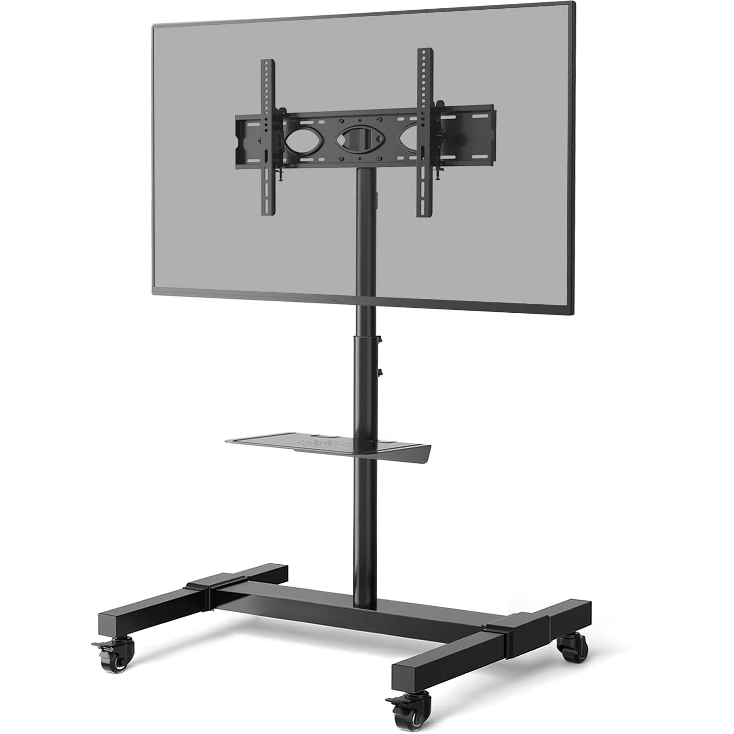 Best And Newest Mobile Tilt Rolling Tv Stands Intended For Buy Rfiver Mobile Tv Stand Tilt For 32" 70" Flat Curved Rolling Tv Cart (View 8 of 15)