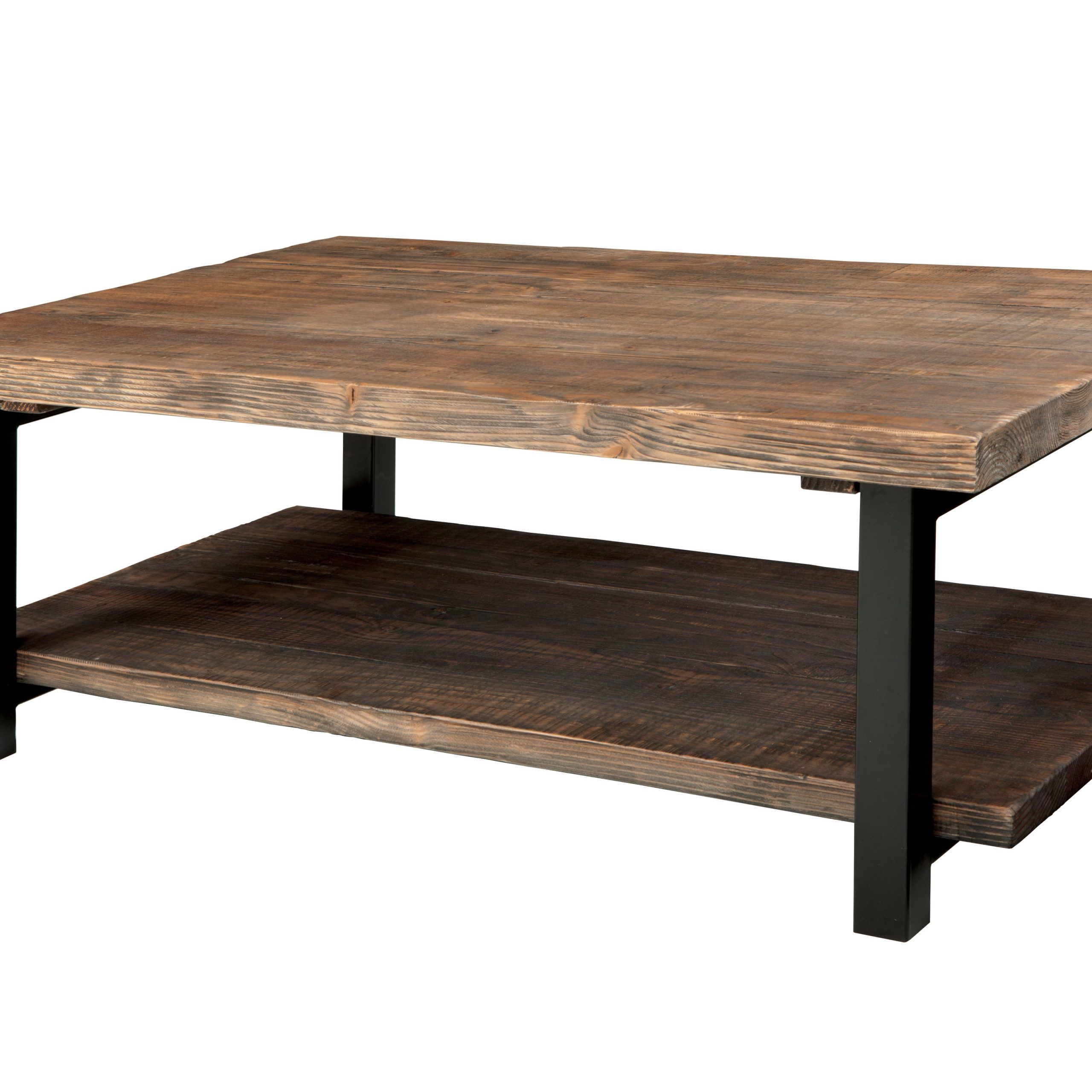 Best And Newest Rustic Coffee Tables Throughout Pomona Large Coffee Table, Rustic Natural – Walmart – Walmart (View 12 of 15)