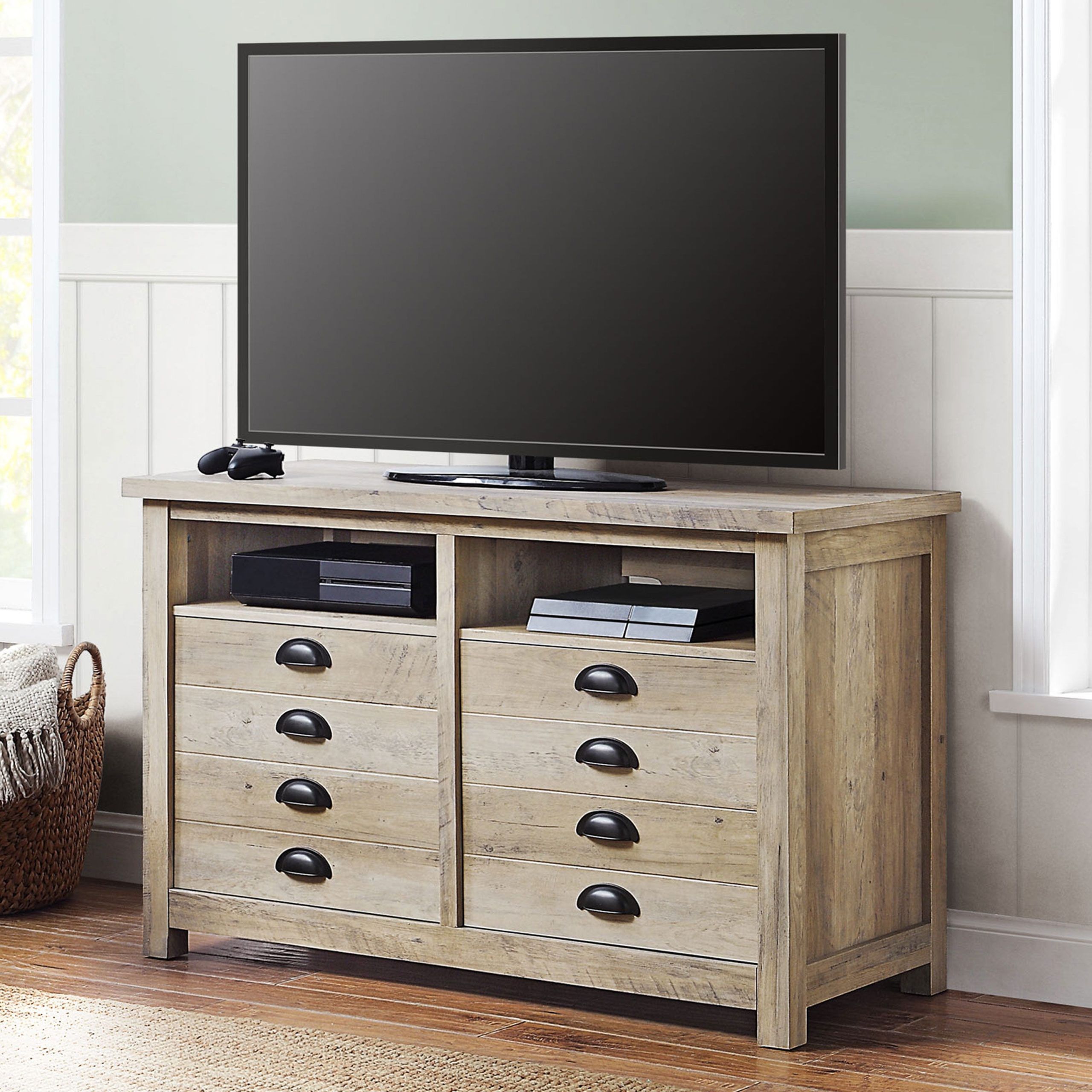 Better Homes & Gardens Granary Modern Farmhouse Tv Stand For Tvs Up To With Most Recent Modern Farmhouse Rustic Tv Stands (Photo 1 of 15)