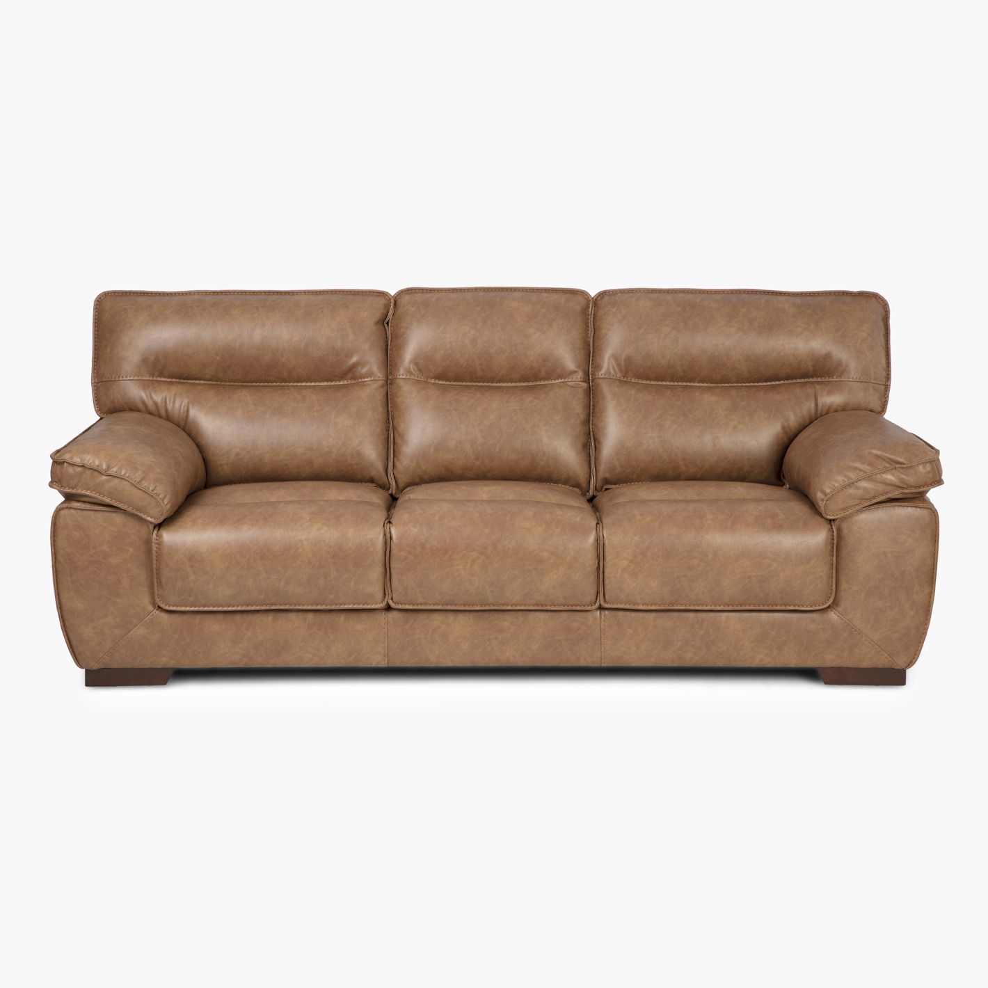 Featured Photo of 2024 Best of Traditional 3-seater Faux Leather Sofas