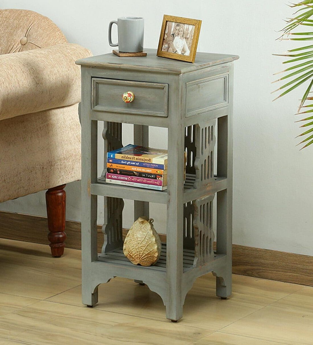 Buy Amory End Table In Rustic Grey Finishamberville Online Throughout Latest Rustic Gray End Tables (View 10 of 15)