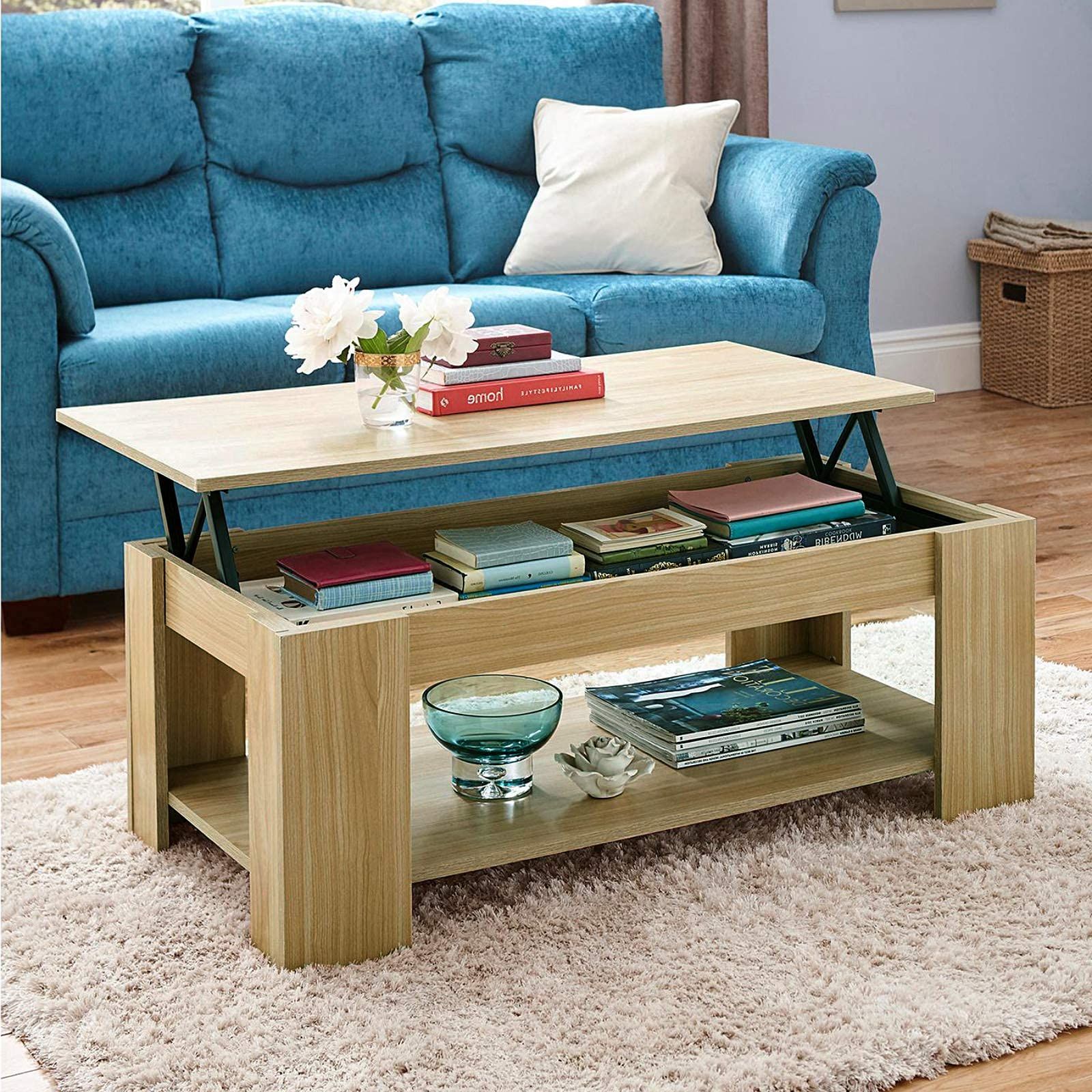 Buy Coffee Table With Storage Lift Up Coffee Table For Living Room Throughout 2020 Modern Coffee Tables With Hidden Storage Compartments (View 10 of 15)