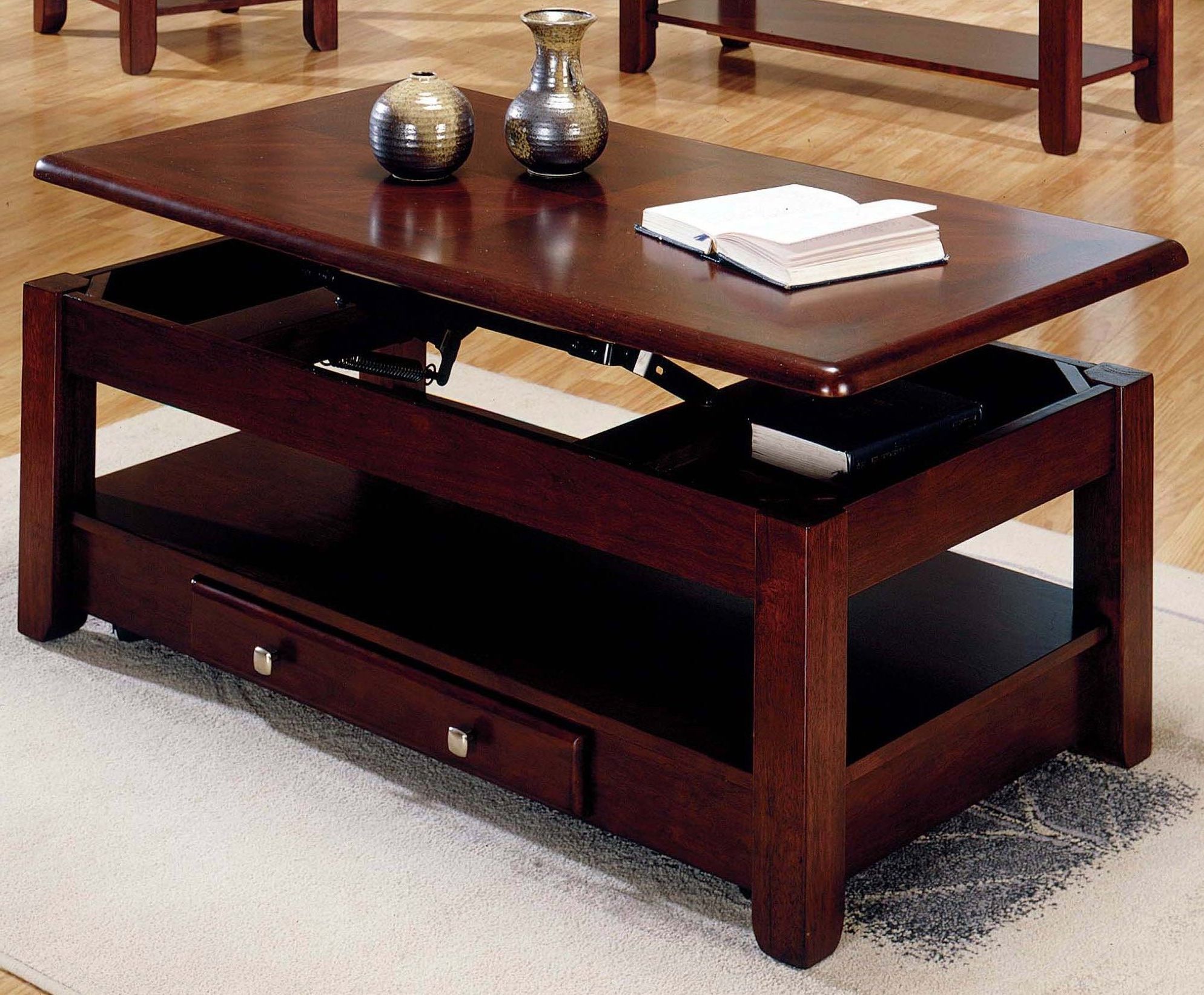 Cherry Wood Coffee Table Design Images Photos Pictures For Latest Wood Lift Top Coffee Tables (Photo 1 of 15)