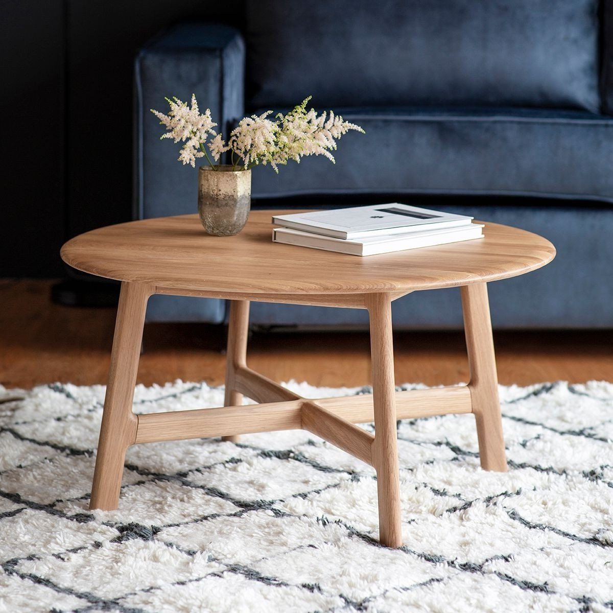 Coffee Tables With Round Wooden Tops For Well Liked Loscombe Round Coffee Table (View 9 of 15)