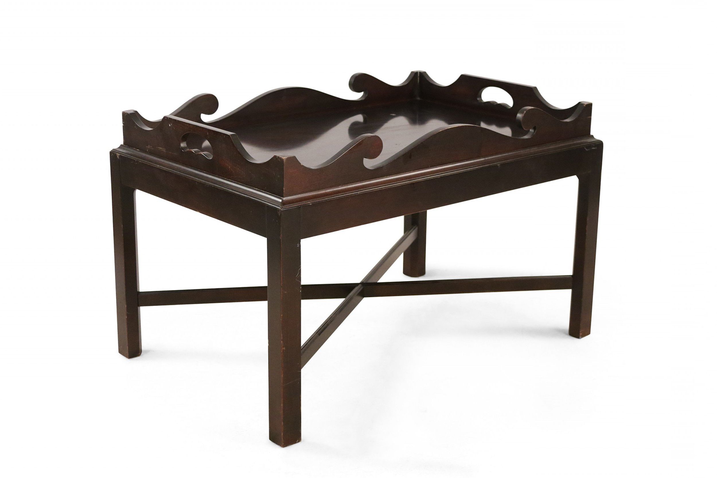 Contemporary Dark Wood Removable Tray Top Coffee Table Inside Most Recent Detachable Tray Coffee Tables (View 8 of 15)