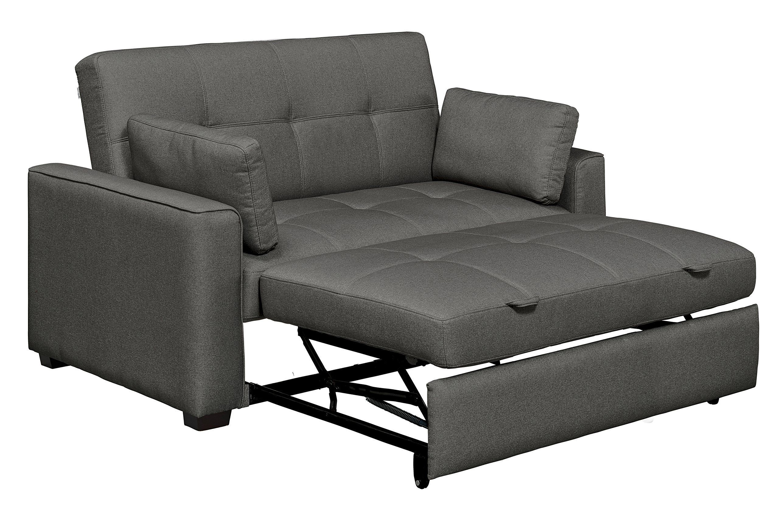 Convertible Gray Loveseat Sleepers With Regard To Newest Mechali Products Furniture Serta Sofa Sleeper Convertible Into Lounger (View 5 of 15)