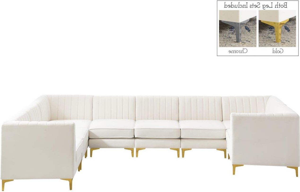 Cream Velvet Modular Sectionals Throughout Recent Alina Cream Velvet Modular Sectional – 1stopbedrooms (View 6 of 15)