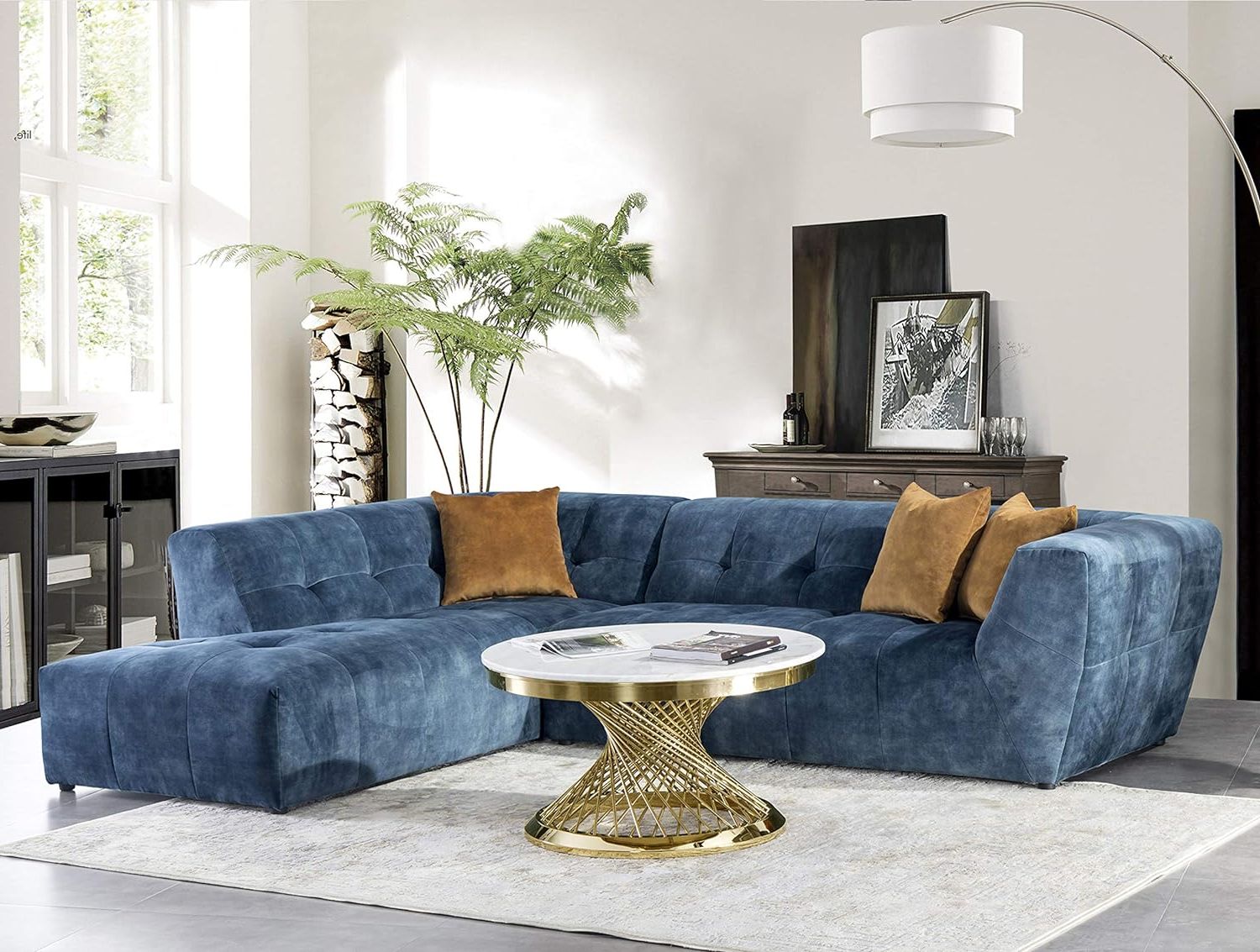 Current Modern Velvet Sofa Recliners With Storage For Amazon: Acanva Luxury Mid Century Modern Velvet Living Room Sofa (View 9 of 15)