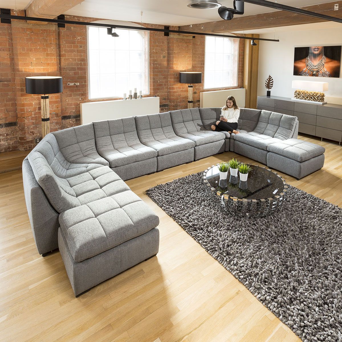 Current Quatropi Designer Relax Range U Shaped Sofa Luxury 9 Seater U2 (Photo 6 of 15)