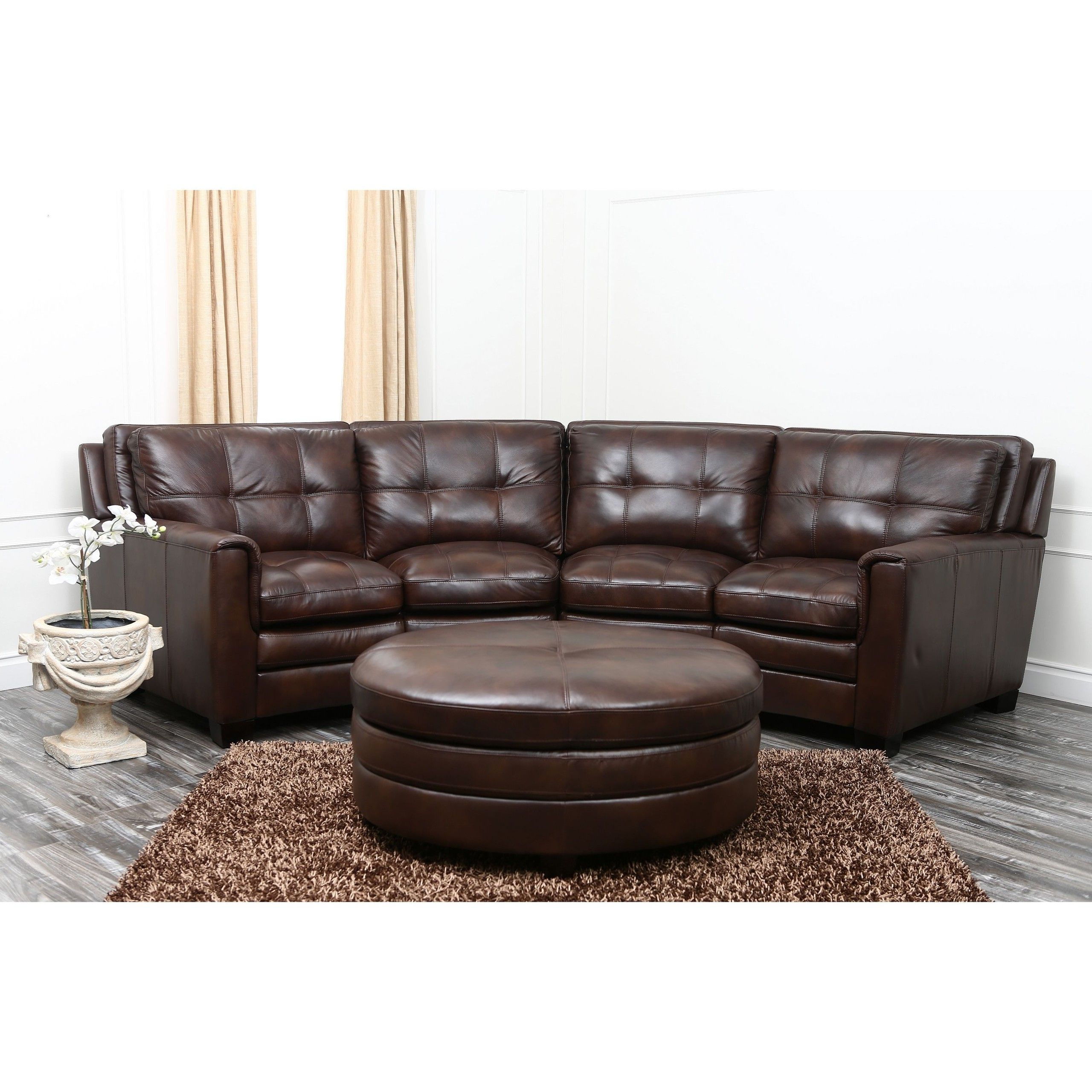 Curved Leather Sectional Sofas – Ideas On Foter In Recent 130" Curved Sectionals (View 12 of 15)