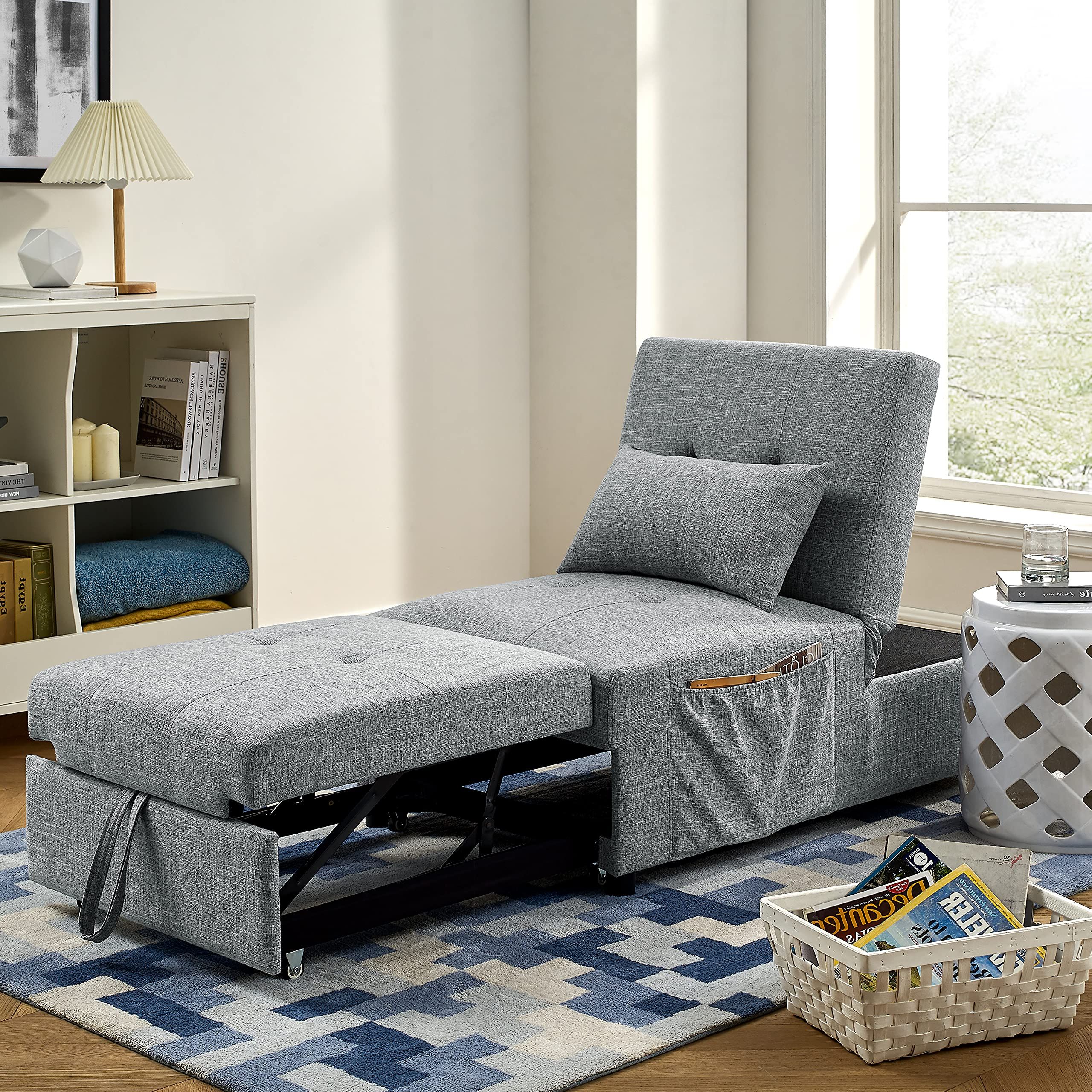 Featured Photo of 15 Best Ideas 4-in-1 Convertible Sleeper Chair Beds