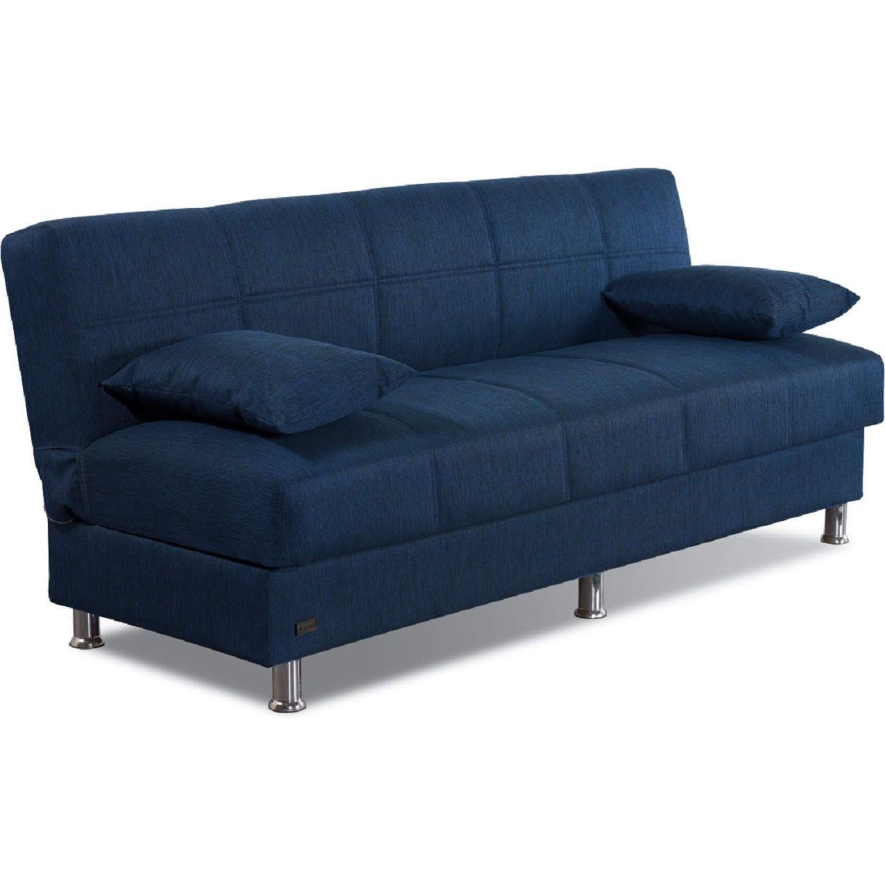Famous Empire Furniture Sb London 2019 London Sleeper Sofa Tufted Navy Blue Intended For Navy Sleeper Sofa Couches (View 11 of 15)