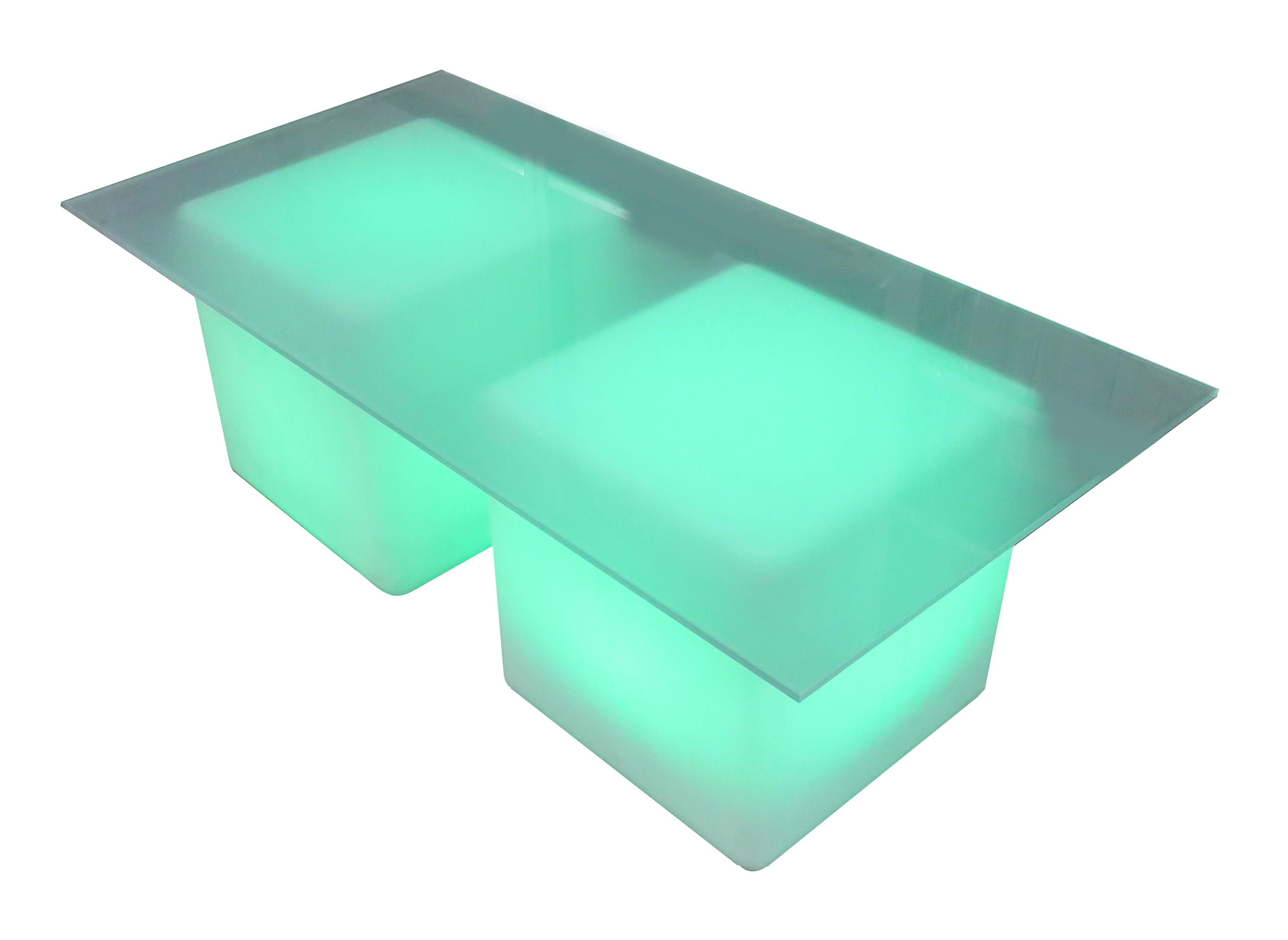 Famous Rectangular Led Coffee Tables With Regard To Lumiere Led Vertex Coffee Table – Furniture Rentals In Dubai (View 7 of 15)