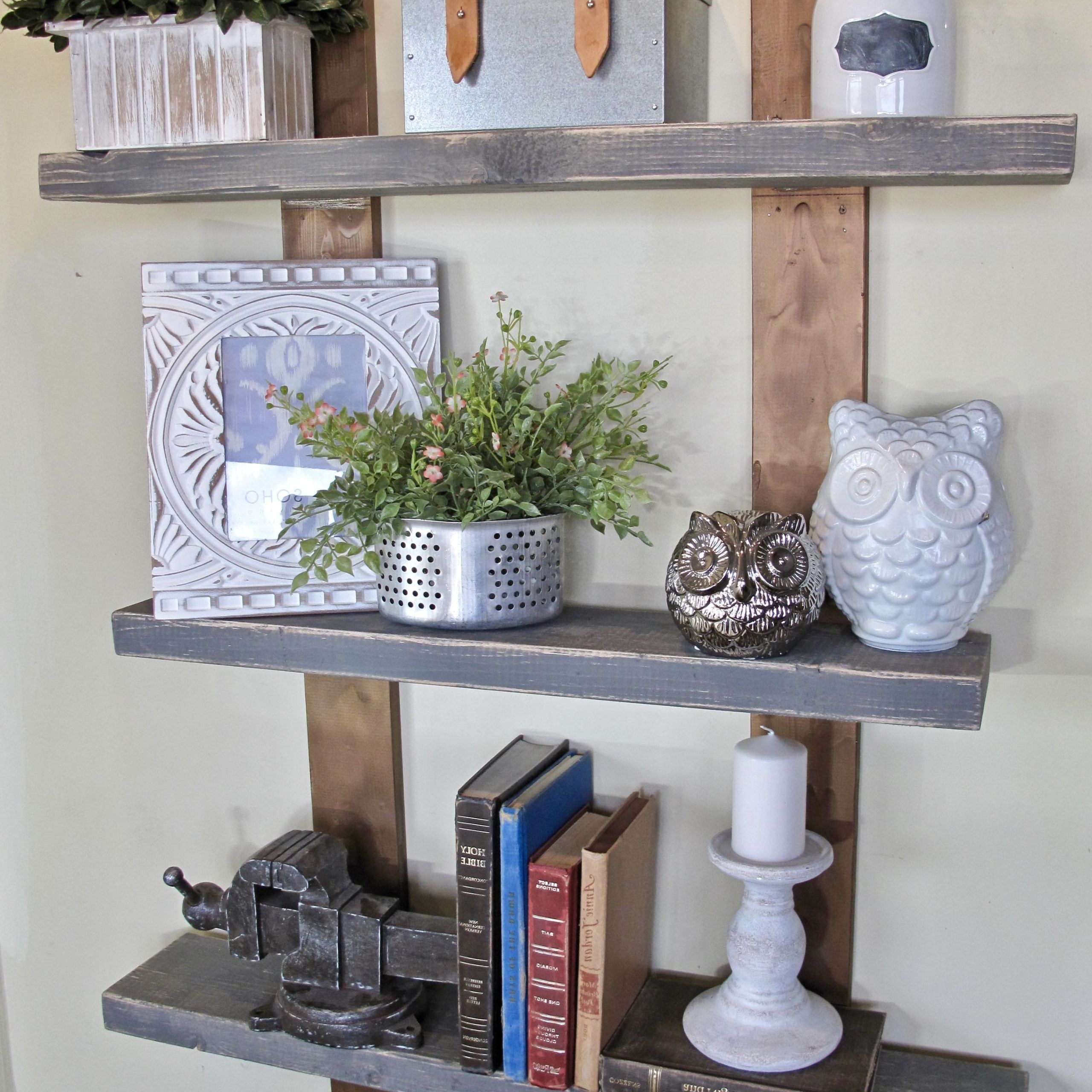 Farmhouse Stands With Shelves With Most Current 20+ Small Farmhouse Decor For Shelves (Photo 12 of 15)
