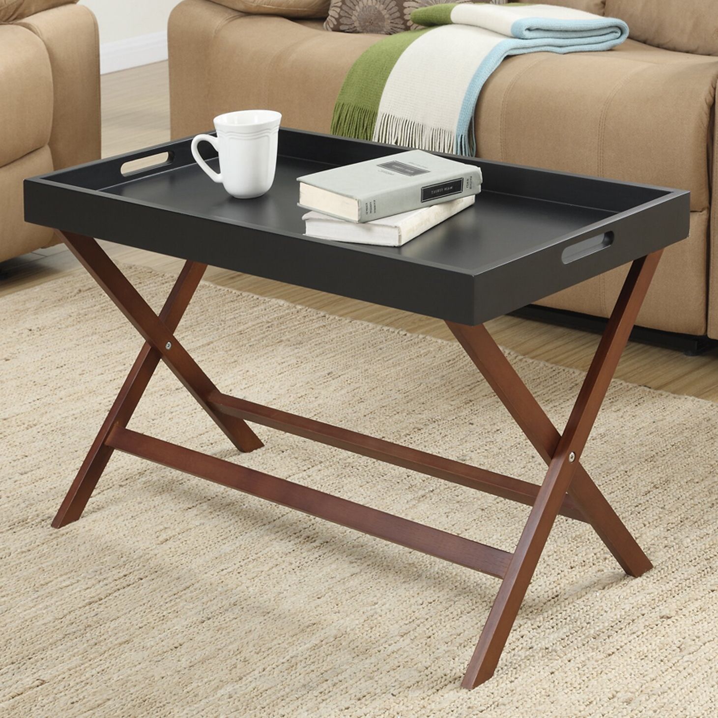 Fashionable Andover Mills Lockheart Coffee Table With Removable Tray & Reviews With Regard To Detachable Tray Coffee Tables (View 2 of 15)