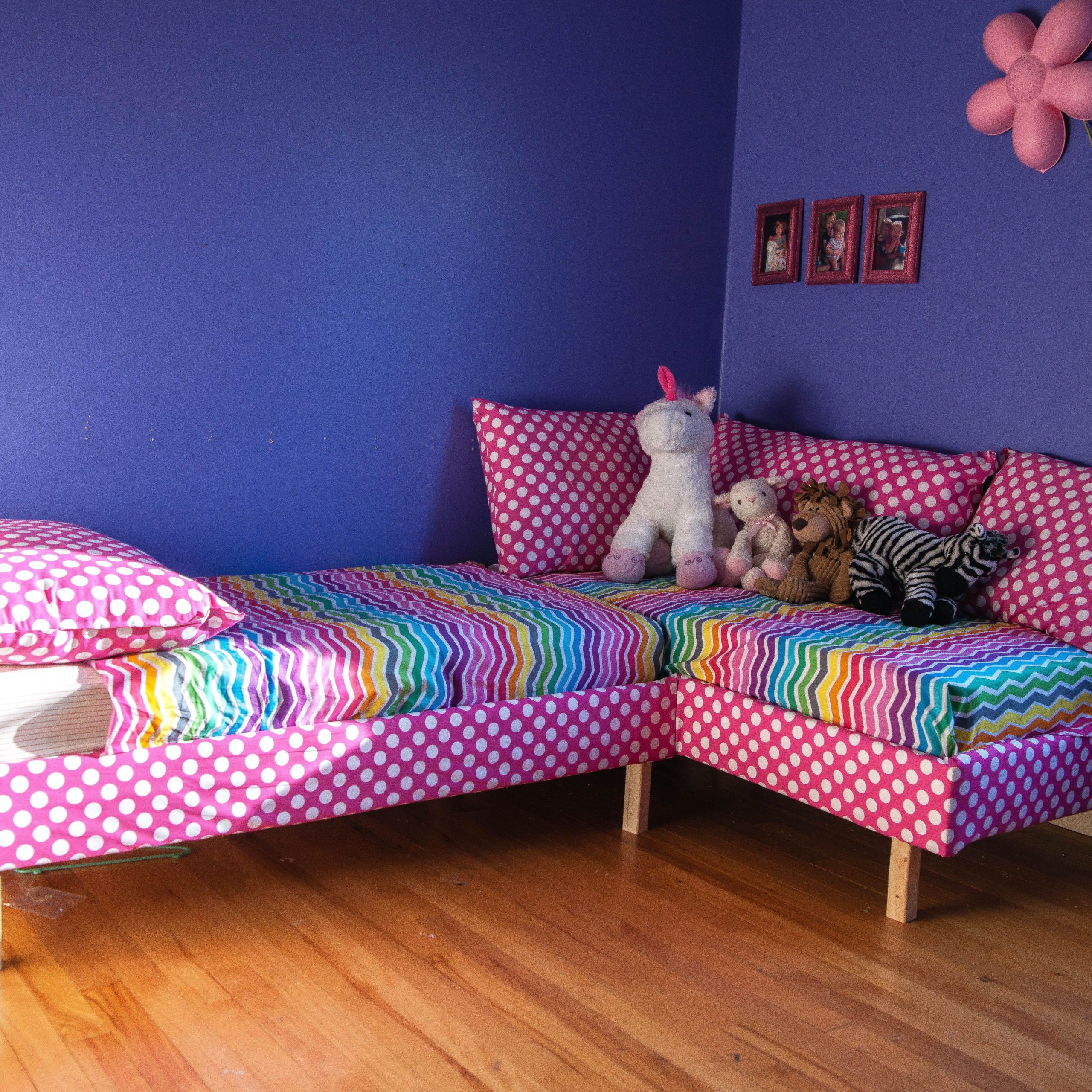 Fashionable Crib Mattress Sofa Bed! Toddler Furniture, Home Furniture, Repurposed For Children's Sofa Beds (View 9 of 15)