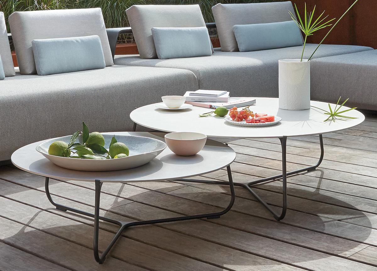 Fashionable Modern Outdoor Patio Coffee Tables Within Go Modern Ltd > Garden Coffee Tables & Poufs > Manutti Mood Garden (Photo 3 of 15)