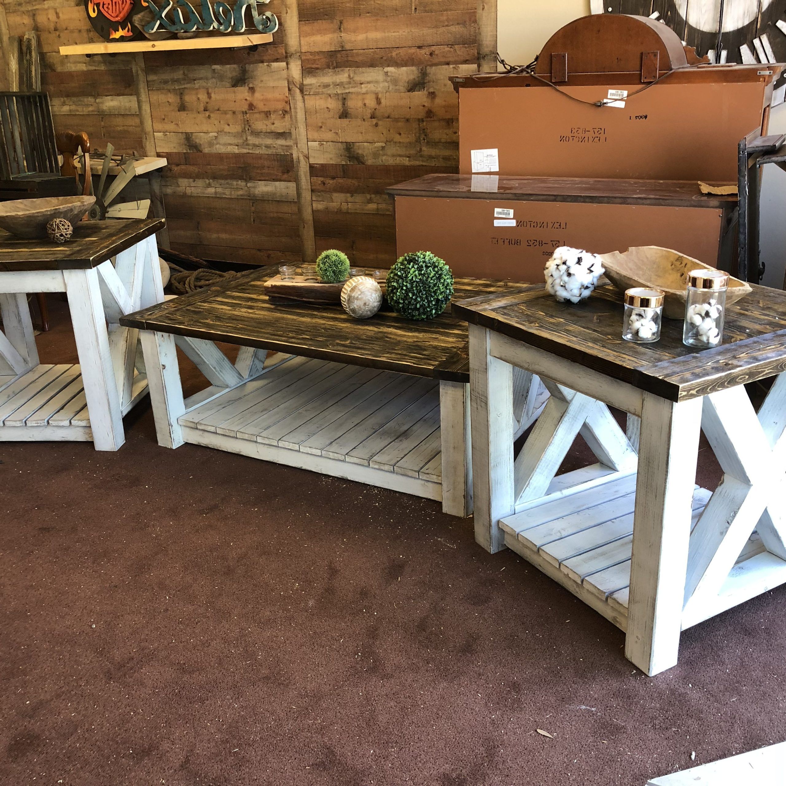 Fashionable Rustic, Distressed Farmhouse Coffee And End Tablesnailbender’s In Throughout Living Room Farmhouse Coffee Tables (View 5 of 15)