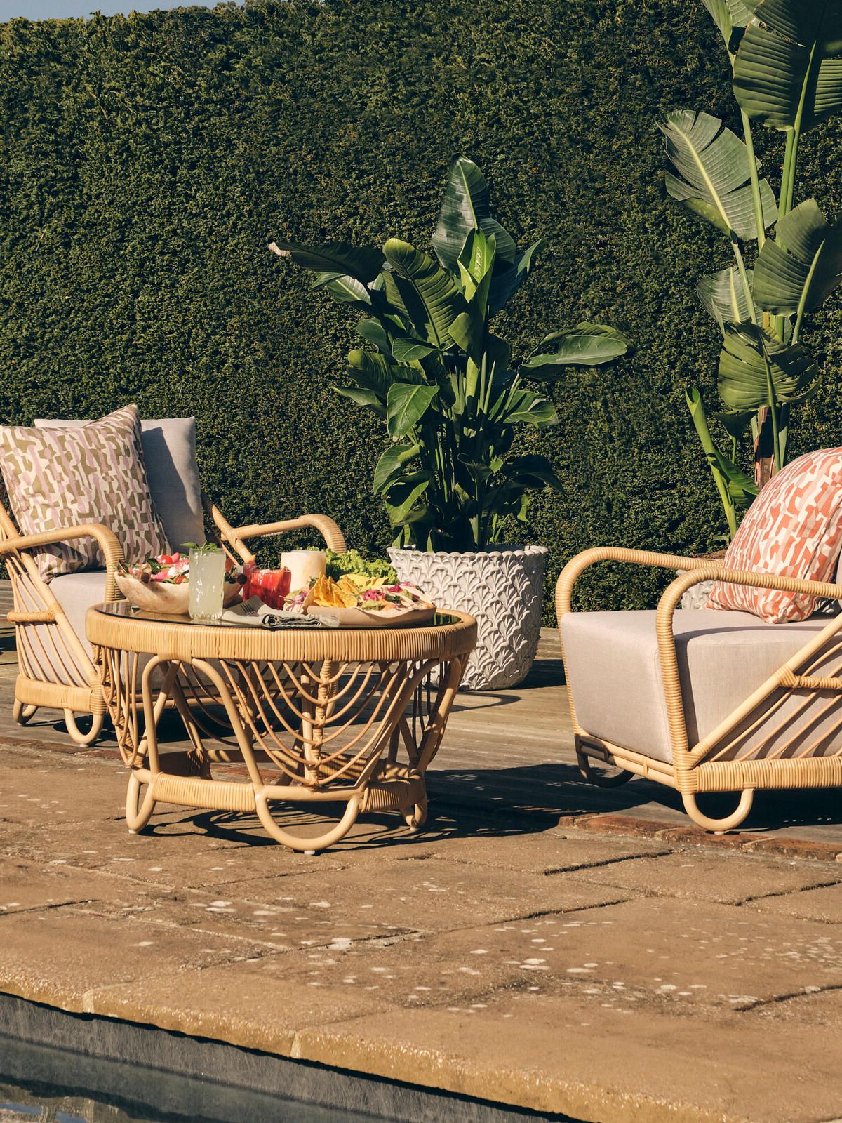 Favorite Amaya Outdoor Rattan Coffee Table – Mad About Mid Century Modern In 4pcs Rattan Patio Coffee Tables (Photo 10 of 15)
