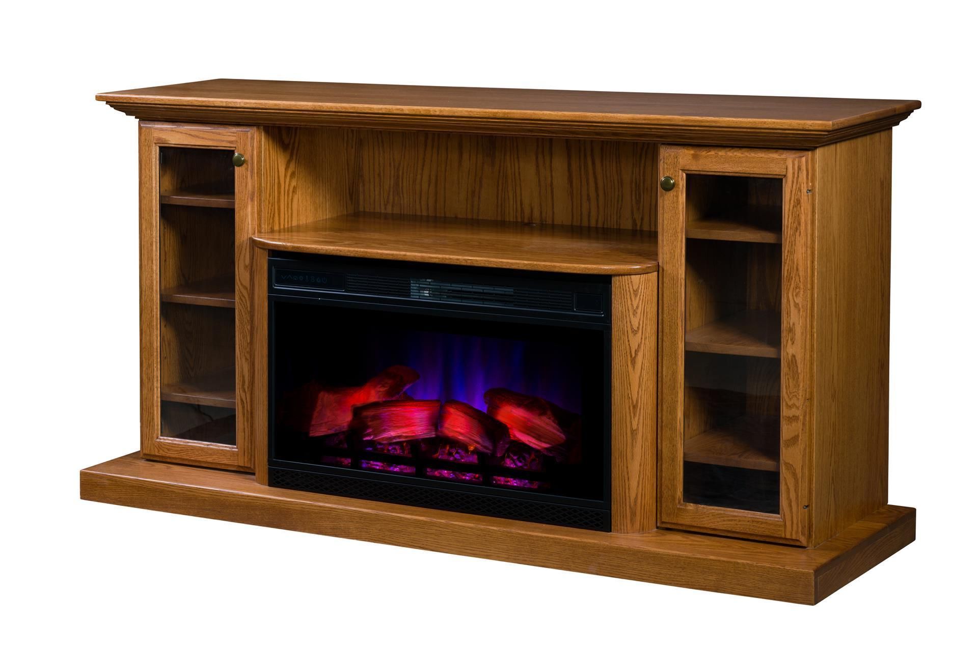 Favorite Electric Fireplace Entertainment Centers Pertaining To Amish 70" Electric Fireplace Entertainment Center ¦ Dutchcrafters (Photo 7 of 15)