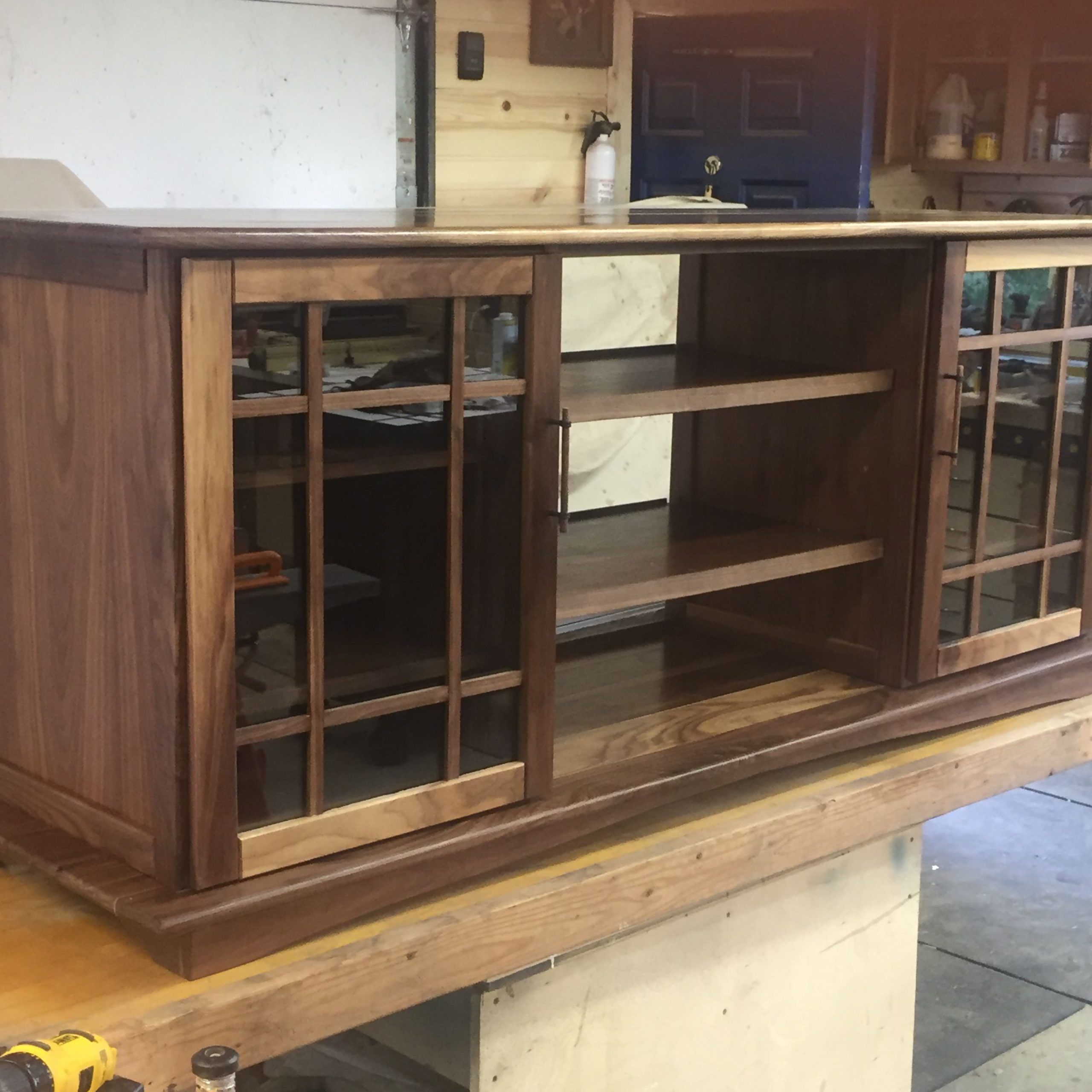 Favorite Walnut Entertainment Centers Within Hand Made Walnut Entertainment Centercannon Custom Woodworking Llc (View 8 of 15)