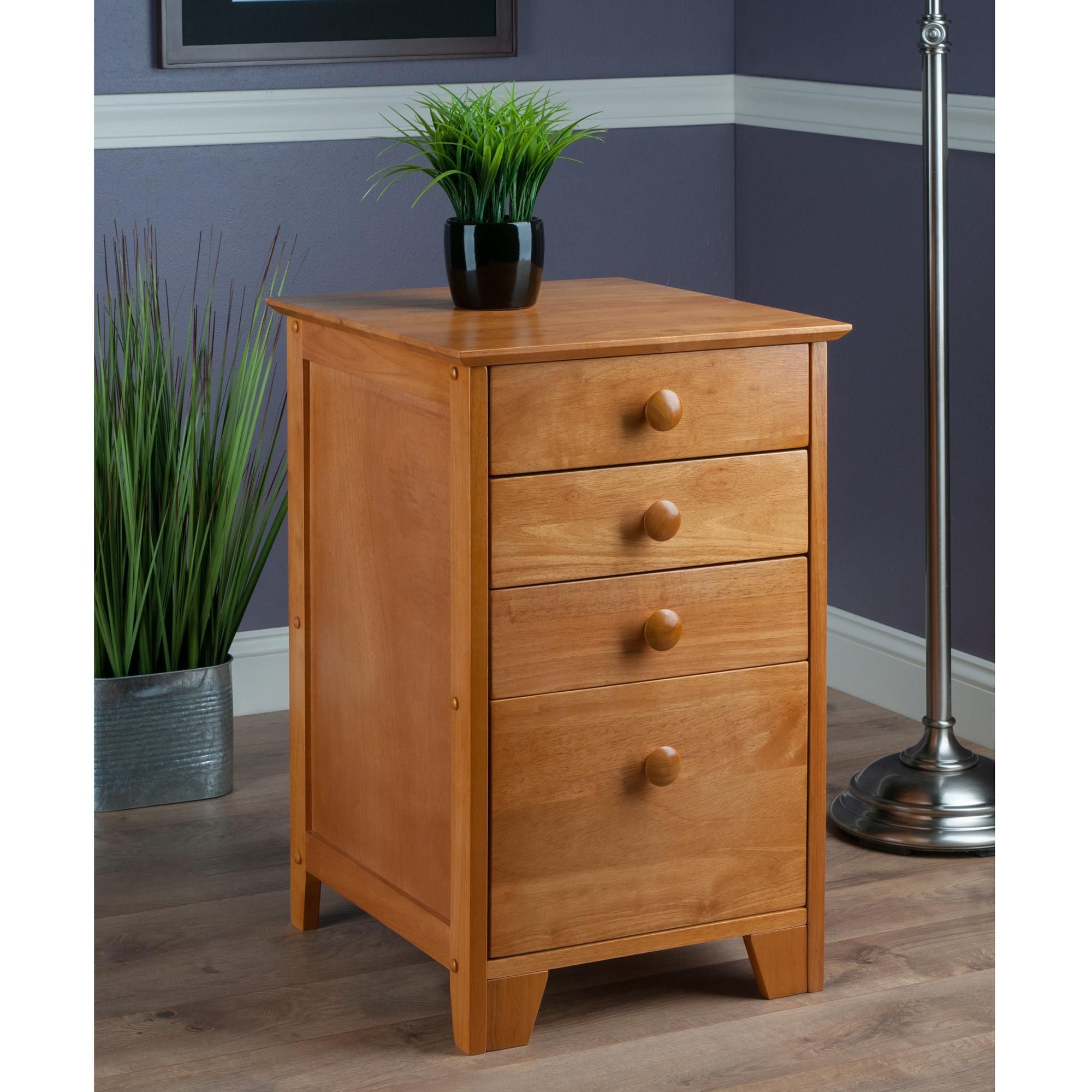 Favorite Winsome Wood File Cabinet With 4 Drawers, Honey: Amazon.ca: Home & Kitchen With Regard To Wood Cabinet With Drawers (Photo 1 of 15)