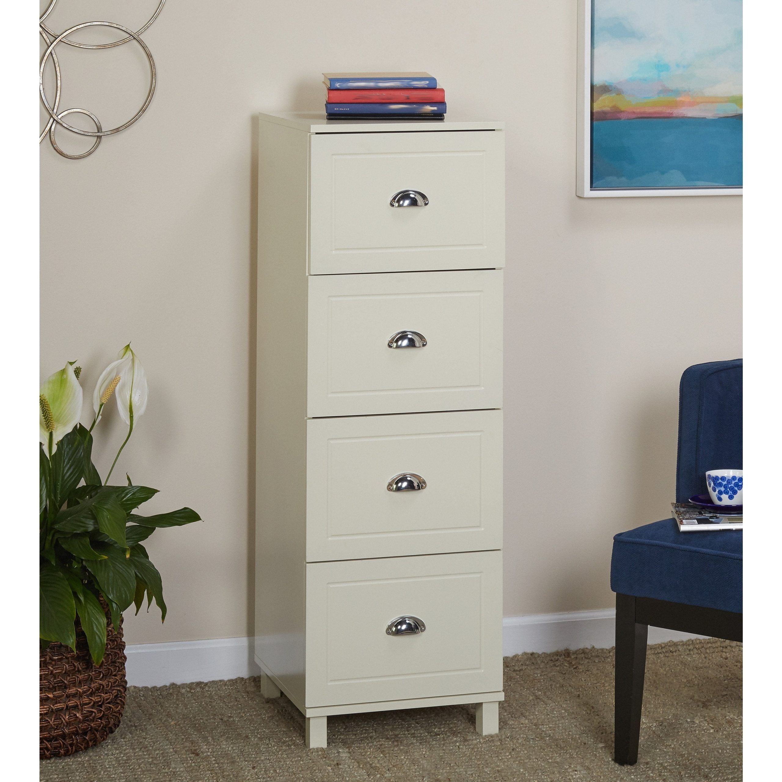 Favorite Wood Cabinet With Drawers In Bradley 4 Drawer Vertical Wood Filing Cabinet, White – Walmart (View 6 of 15)