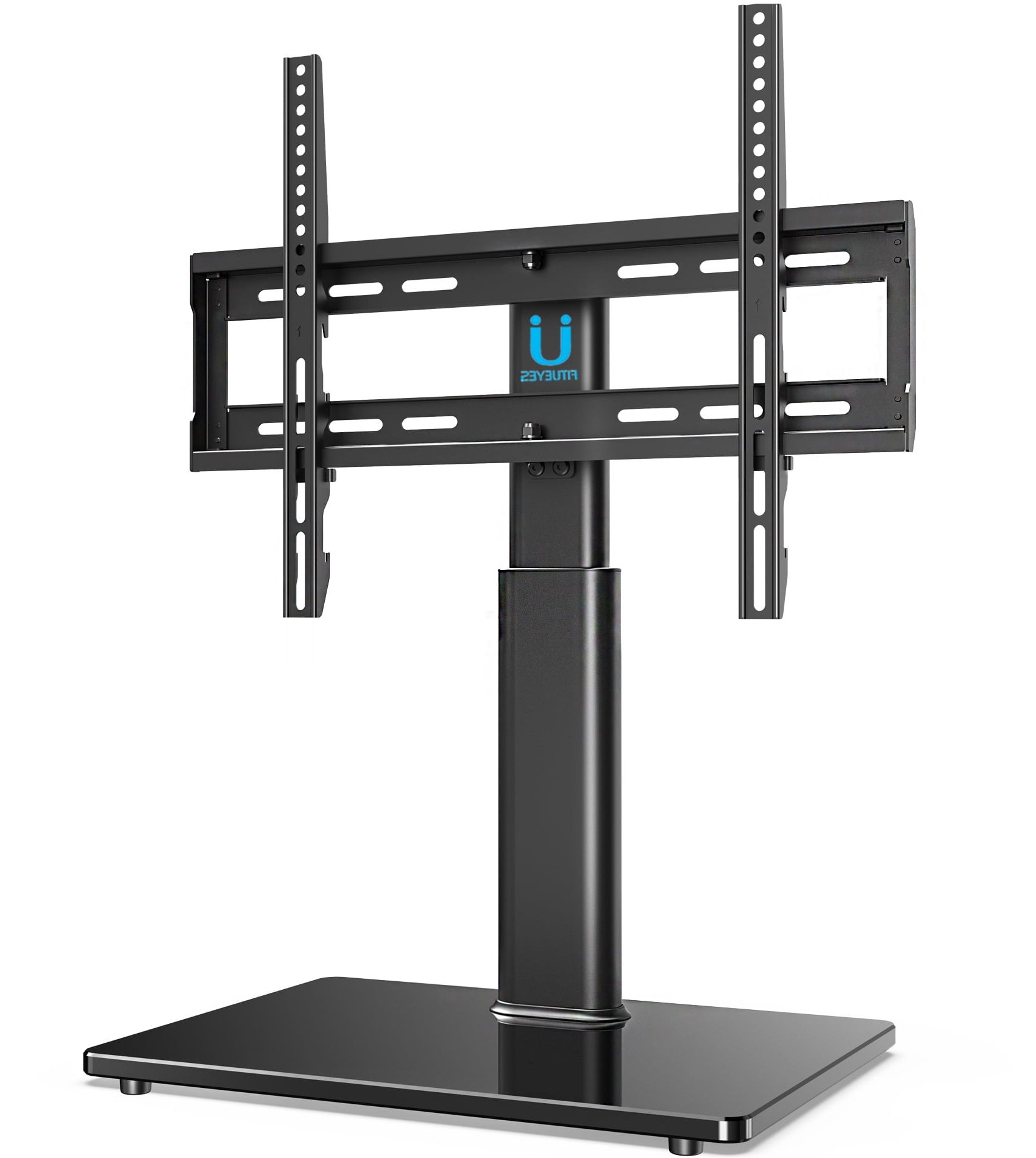 Fitueyes Universal Tv Stand Tabletop Base With Swivel Mount For 32 To With Regard To Well Liked Universal Tabletop Tv Stands (Photo 7 of 15)