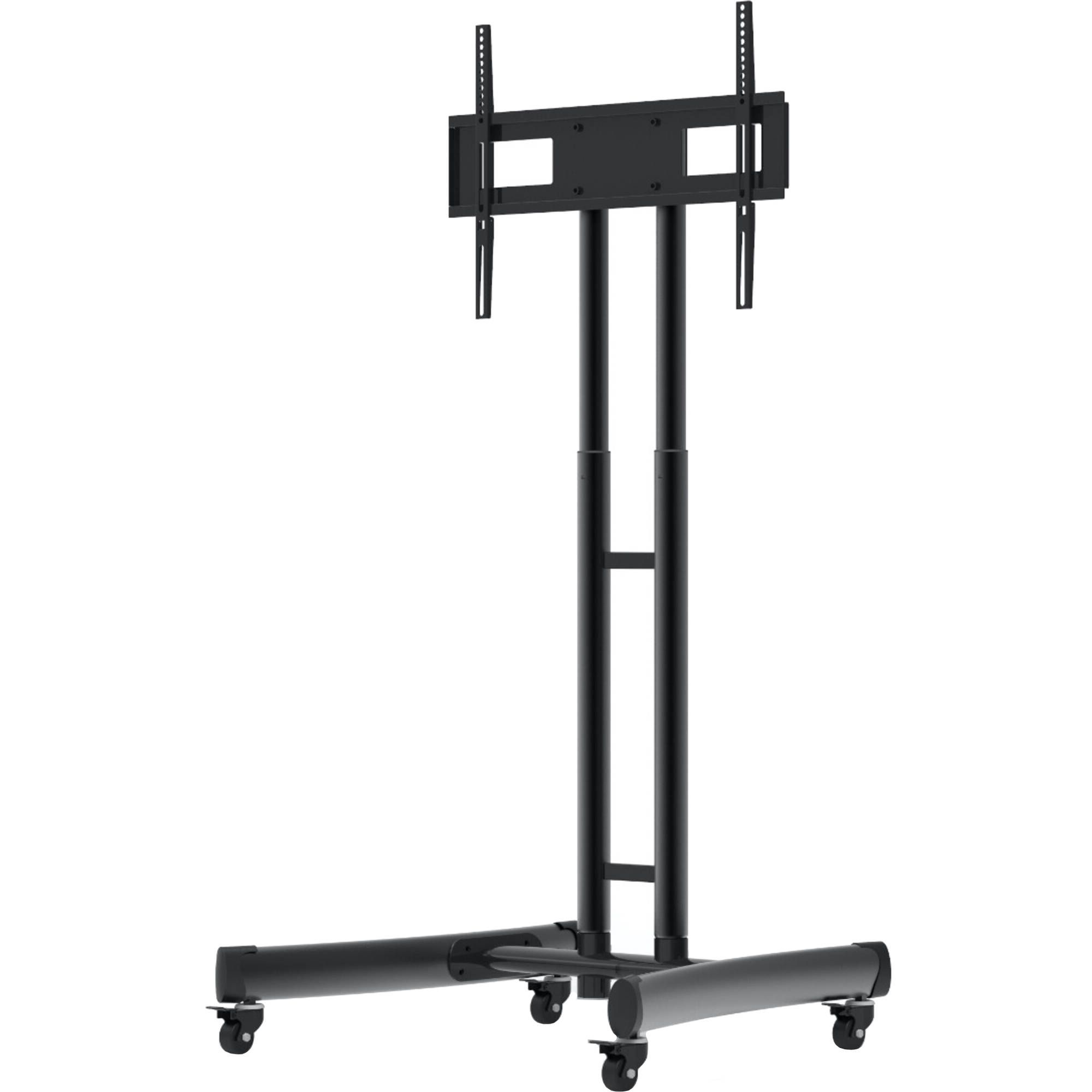 Foldable Portable Adjustable Tv Stands Within 2019 Luxor Fp1000 Height Adjustable Rolling Tv Stand Fp1000 B&h Photo (Photo 2 of 15)