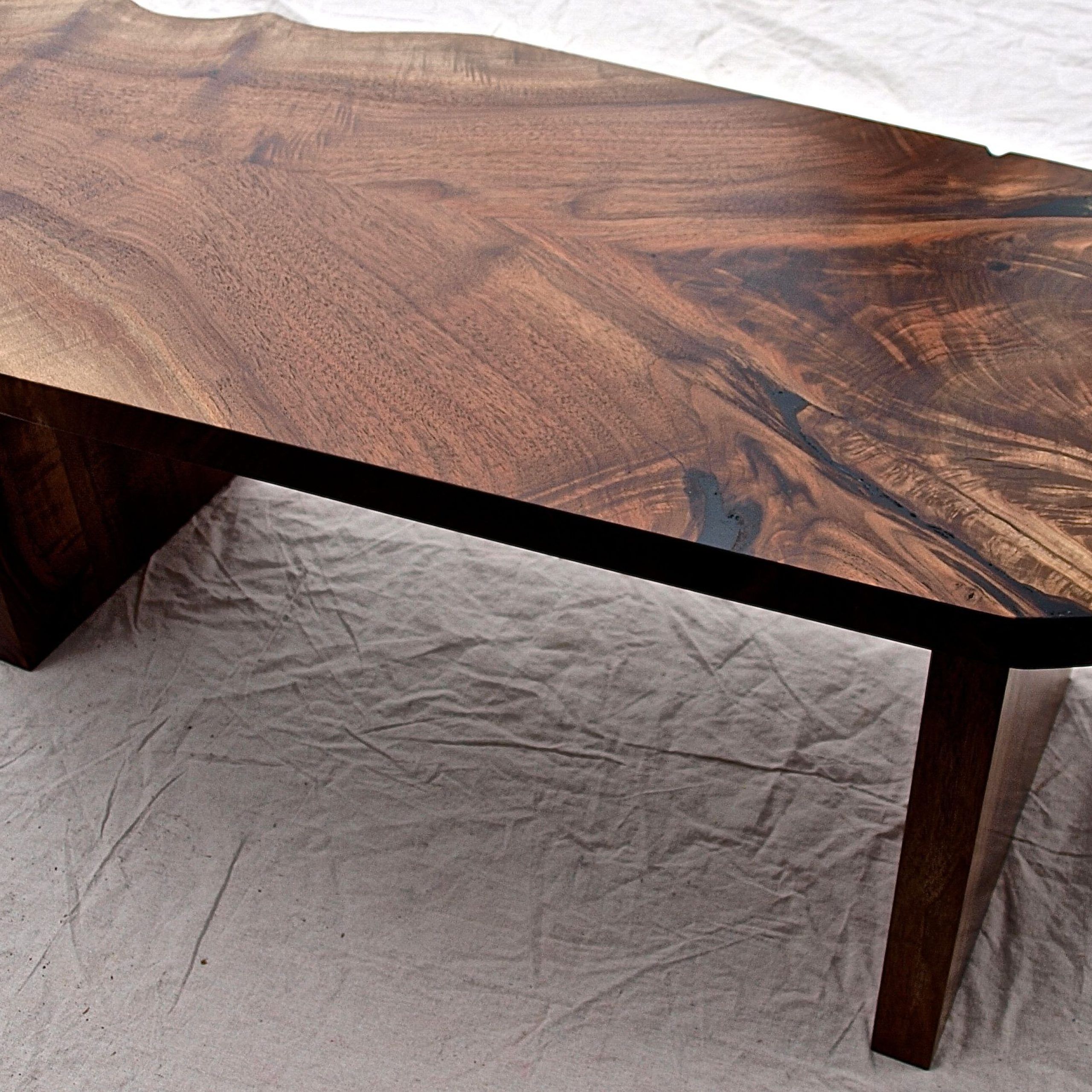Hand Crafted Live Edge Walnut Coffee Tablewitness Tree Studios With Famous Walnut Coffee Tables (View 7 of 15)
