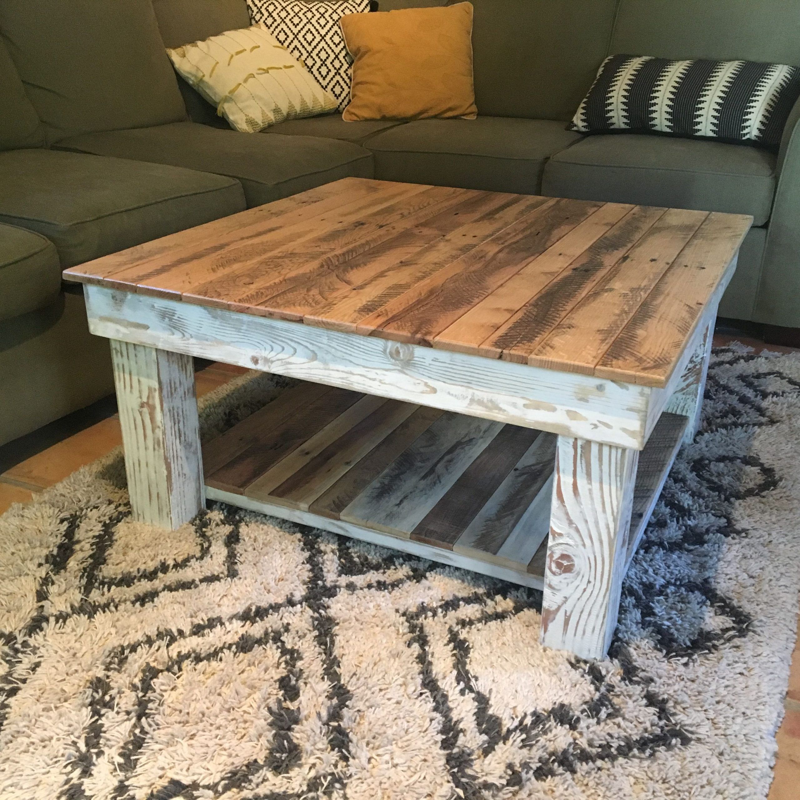 Hand Made Reclaimed Wood Rustic Coffee Tablea.m (View 9 of 15)