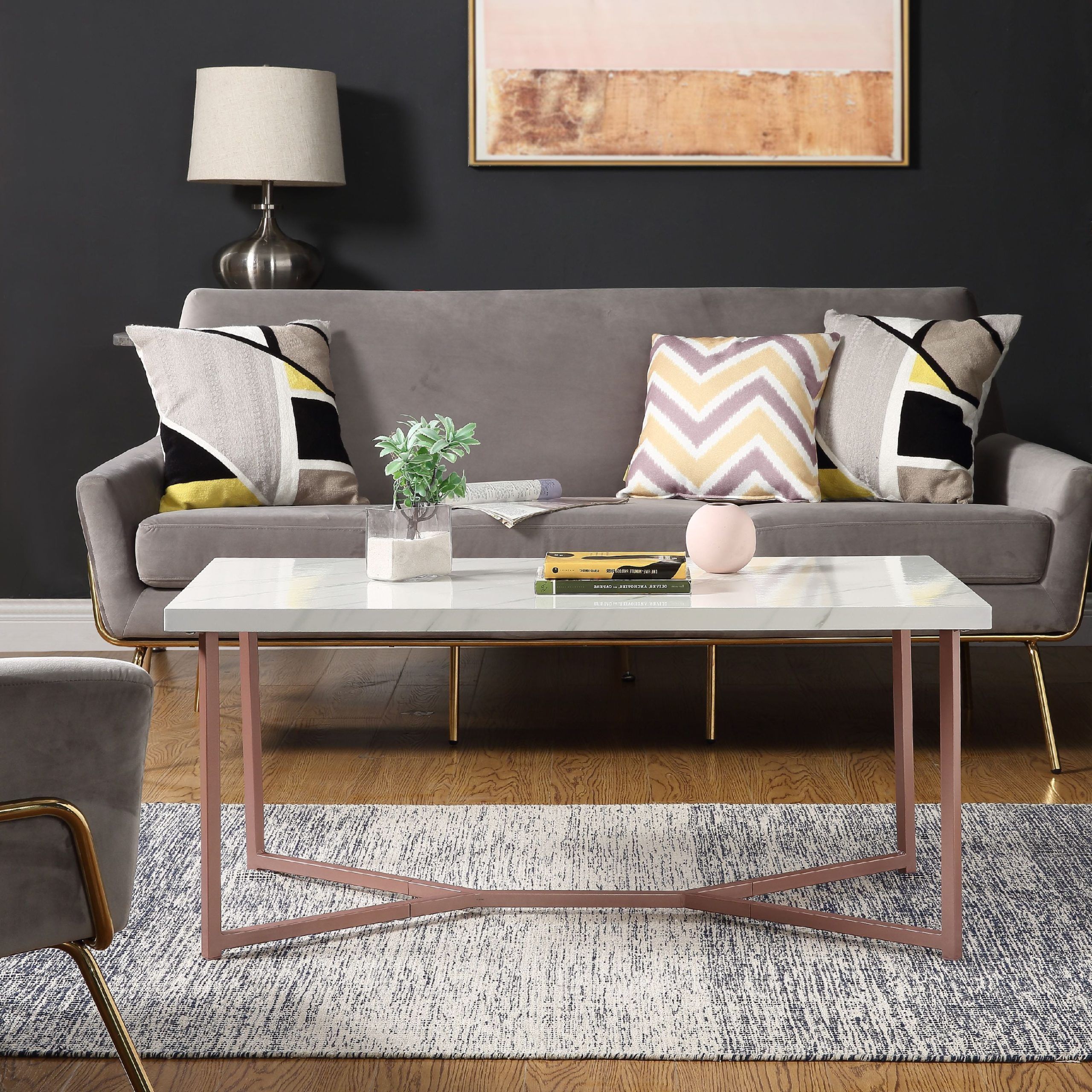 Harper&bright Designs Living Room Mid Century Modern Rectangle Wooden Inside 2019 Mid Century Modern Coffee Tables (View 7 of 15)