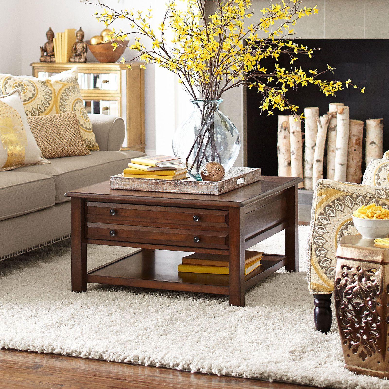 How To Decorate Your Square Coffee Table With Style – Coffee Table Decor Regarding Recent Transitional Square Coffee Tables (Photo 7 of 15)