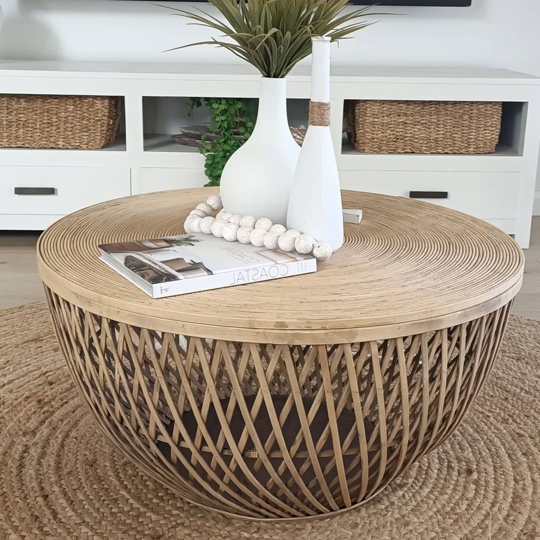 Inspiredcoastal On Instagram: “new Rattan Coffee Table Sold With Newest Rattan Coffee Tables (Photo 10 of 15)