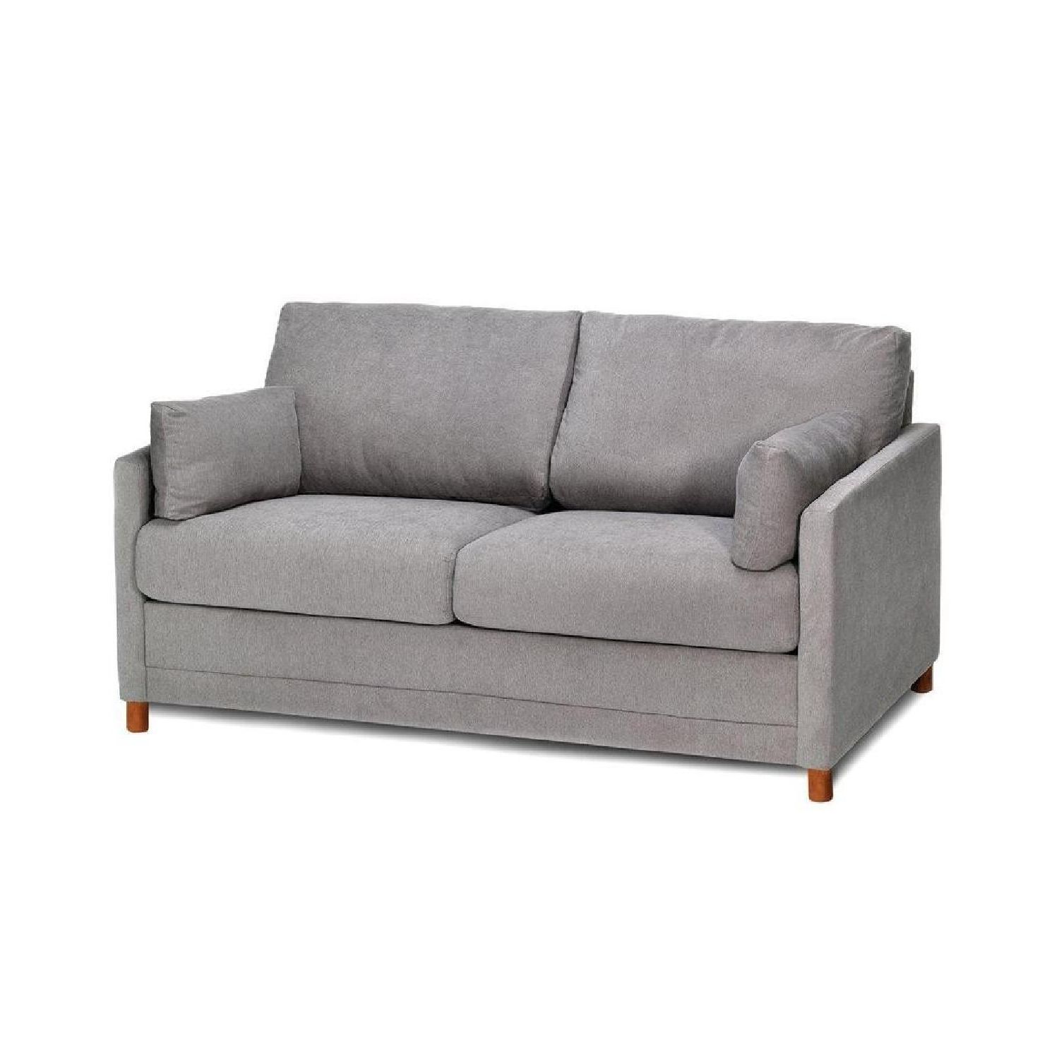 Jennifer Convertibles Modern Full Sleeper Sofa In Grey – Aptdeco For Well Liked Convertible Gray Loveseat Sleepers (Photo 4 of 15)