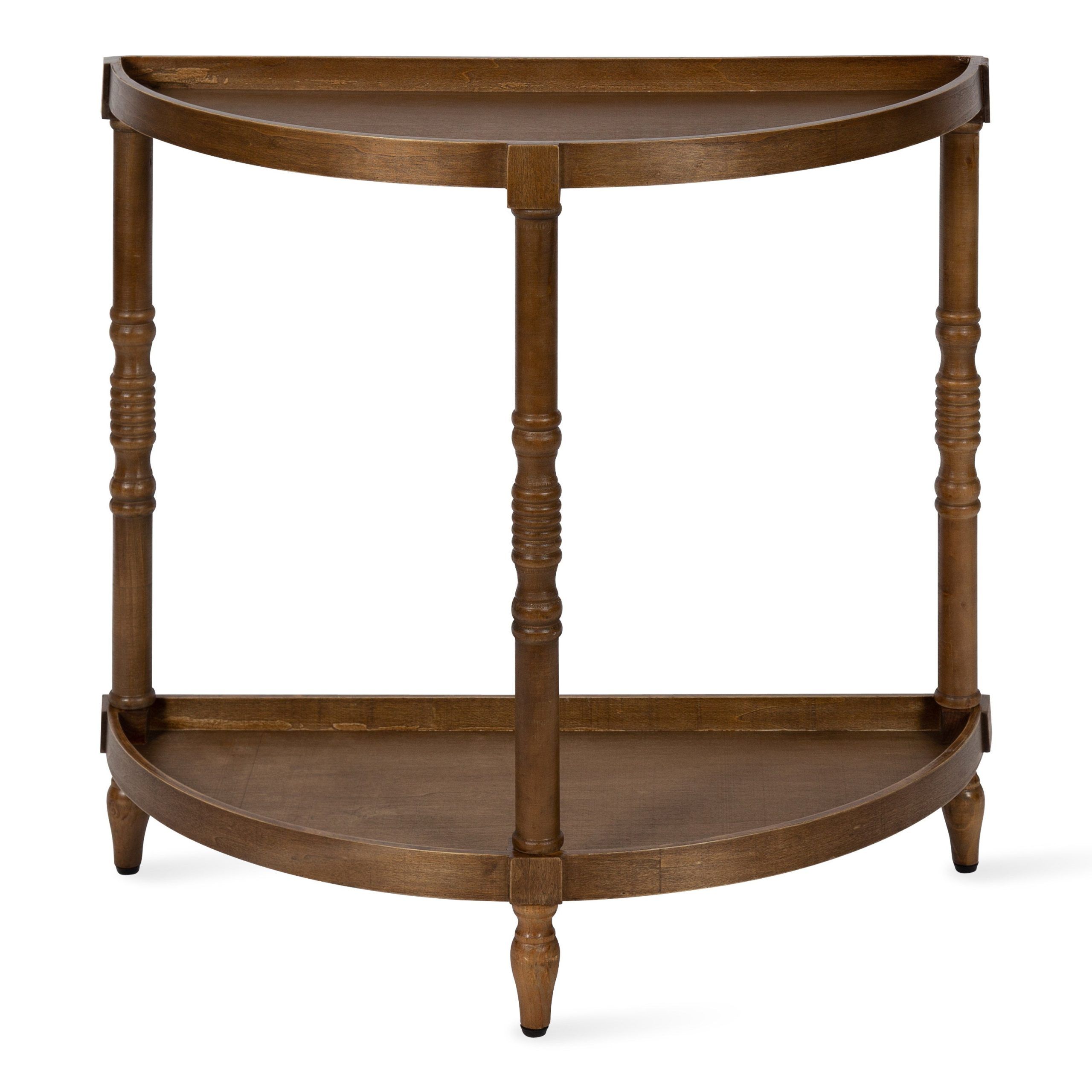 Kate And Laurel Bellport Farmhouse Demilune Console Table, 30 X 14 X 30 With Regard To Well Liked Kate And Laurel Bellport Farmhouse Drink Tables (View 15 of 15)