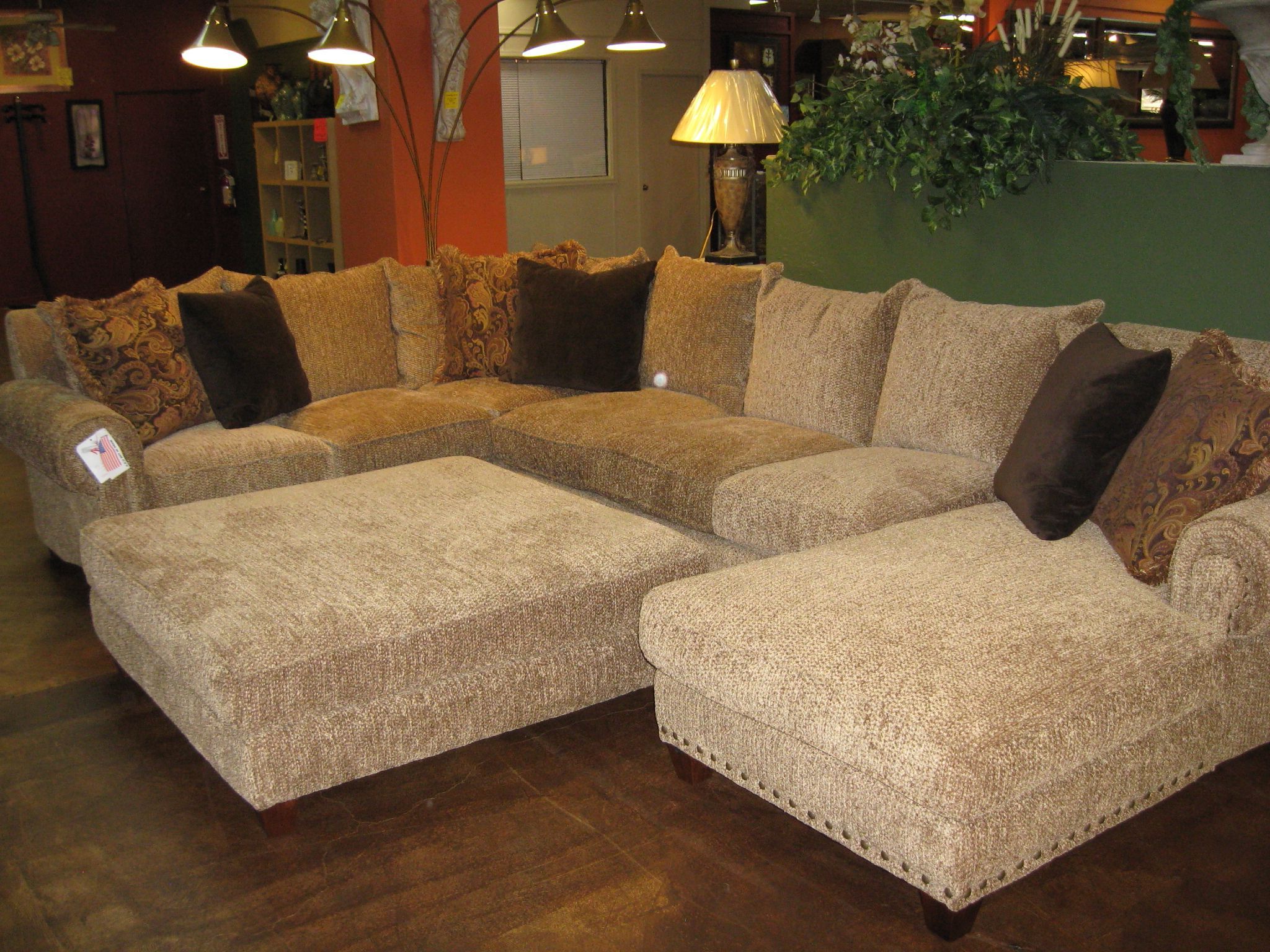 Large Inside U Shaped Couches In Beige (Photo 2 of 15)