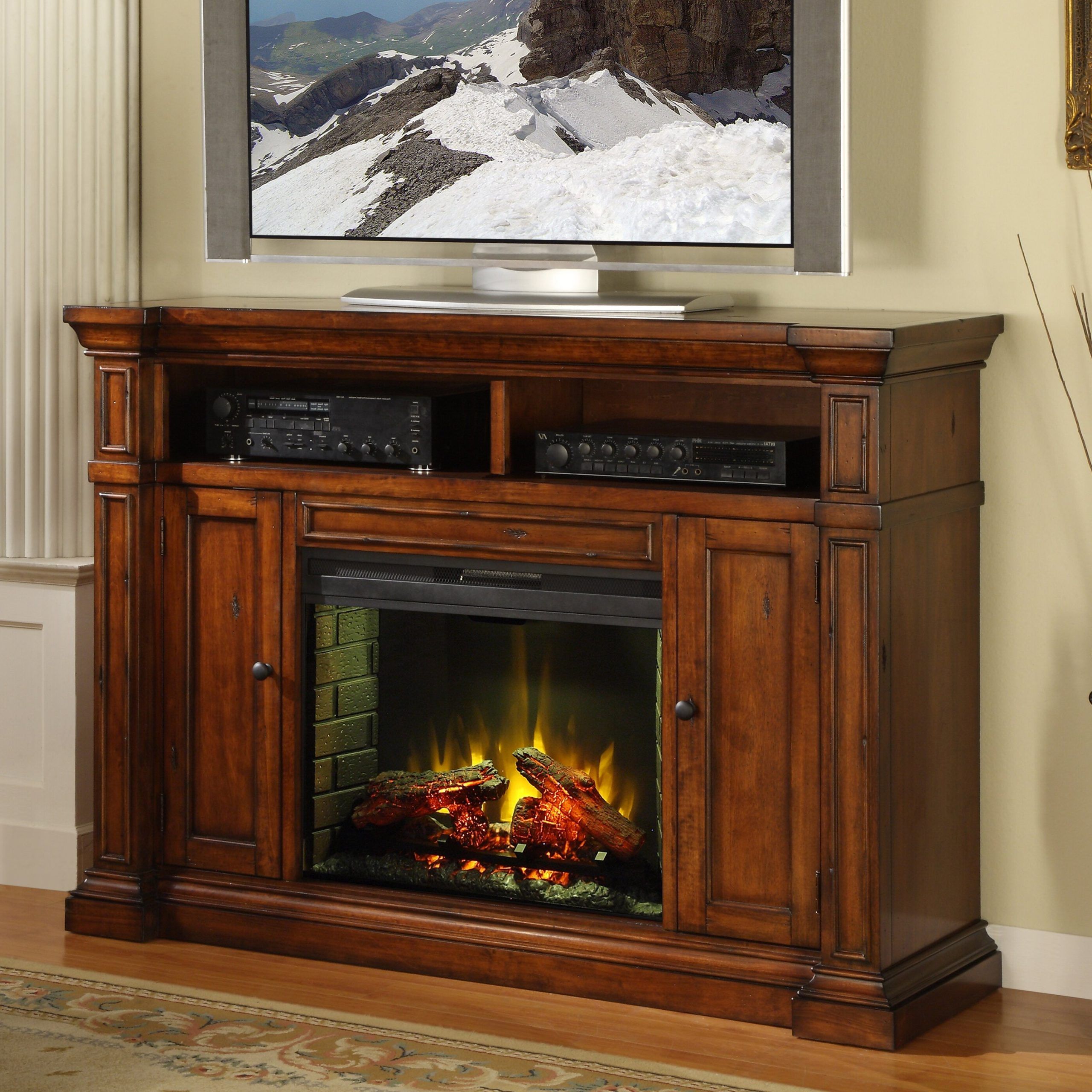 Legends Furniture Berkshire Tv Stand With Electric Fireplace & Reviews Pertaining To Popular Electric Fireplace Tv Stands (Photo 14 of 15)