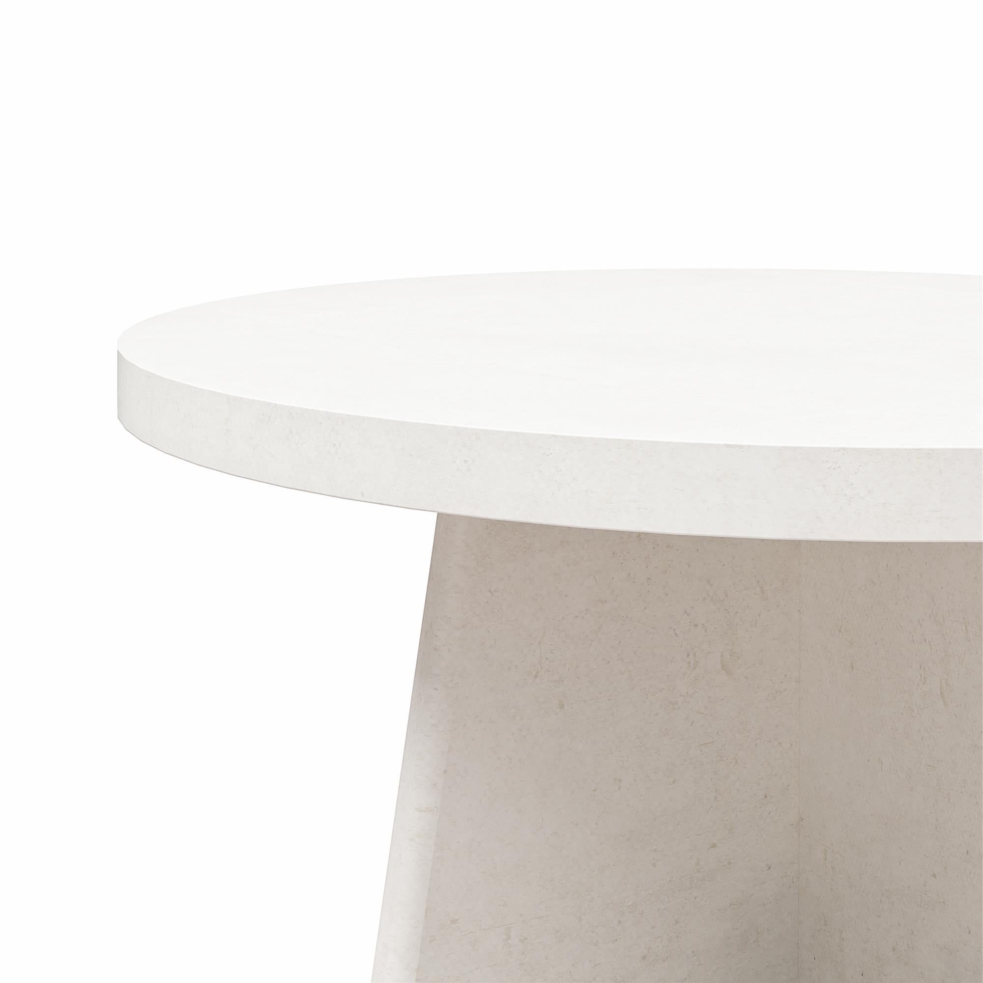 Liam Round Plaster Coffee Tables In Newest Queer Eye Liam Round Coffee Table, Plaster – Walmart (Photo 5 of 15)