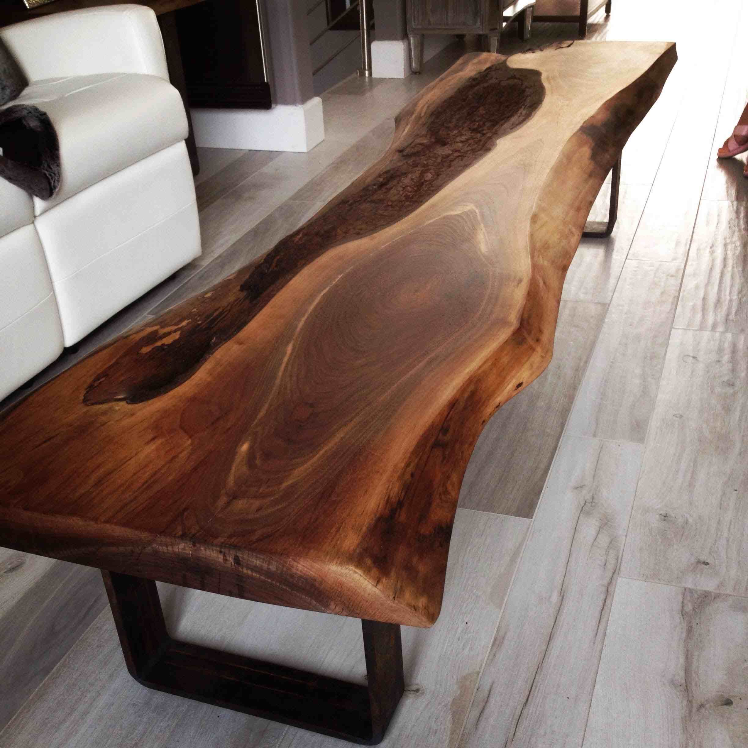 Live Edge Black Walnut Coffee Table — Bois & Design – Custom Made With Favorite Walnut Coffee Tables (View 10 of 15)