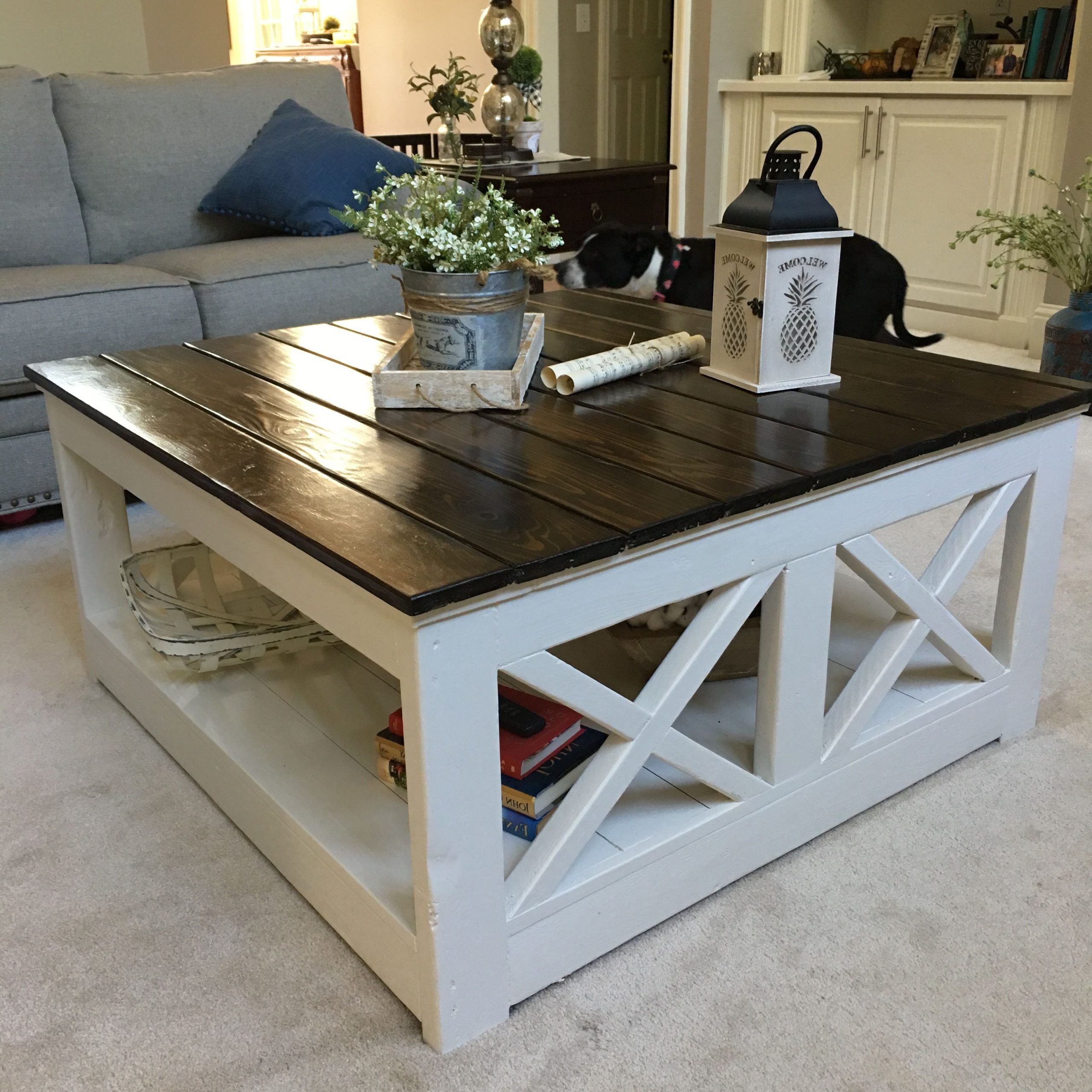 Living Room Farmhouse Coffee Tables In Favorite Bring A Rustic Touch To Your Home With A Square Farmhouse Coffee Table (View 6 of 15)