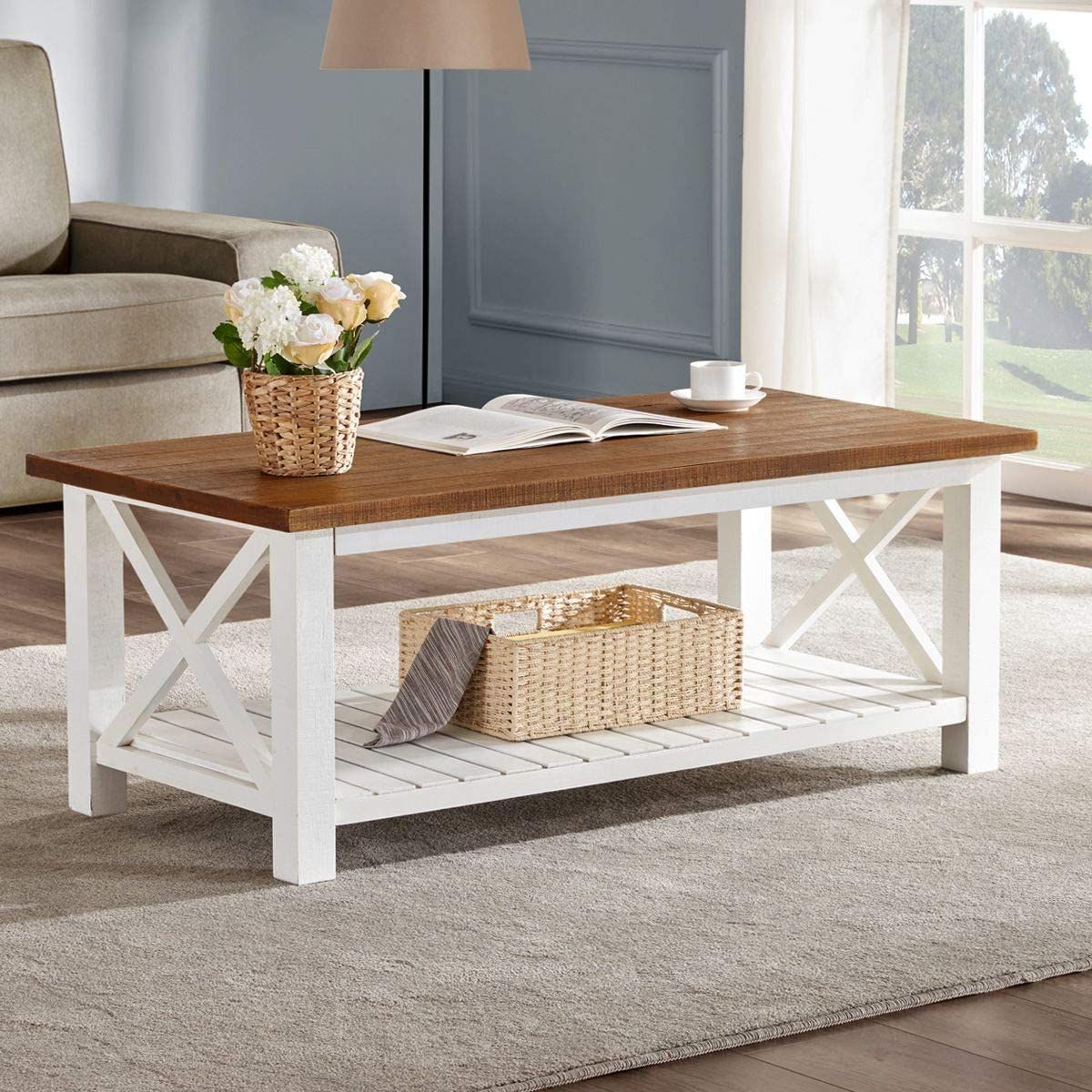 Living Room Farmhouse Coffee Tables In Popular The 10 Best Farmhouse Coffee Tables (for Any Budget) (View 2 of 15)