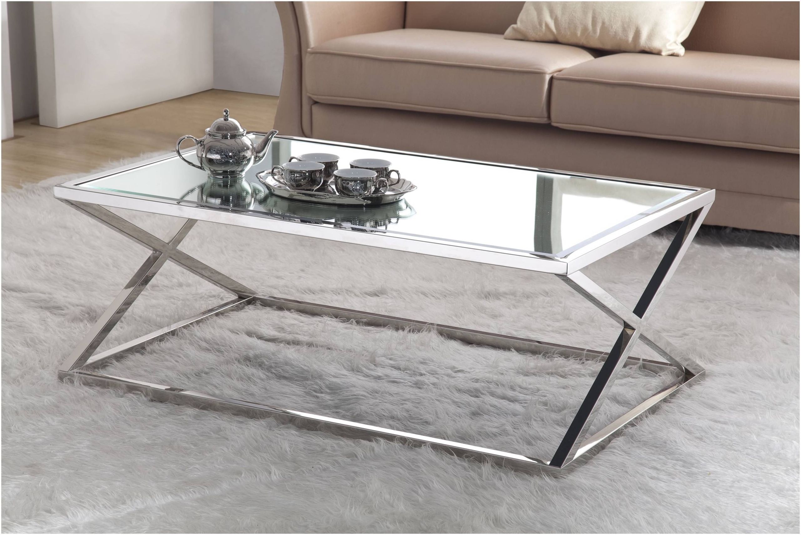 Metal 1 Shelf Coffee Tables For Most Recently Released Stainless Steel Coffee Tables – Ideas On Foter (View 7 of 15)