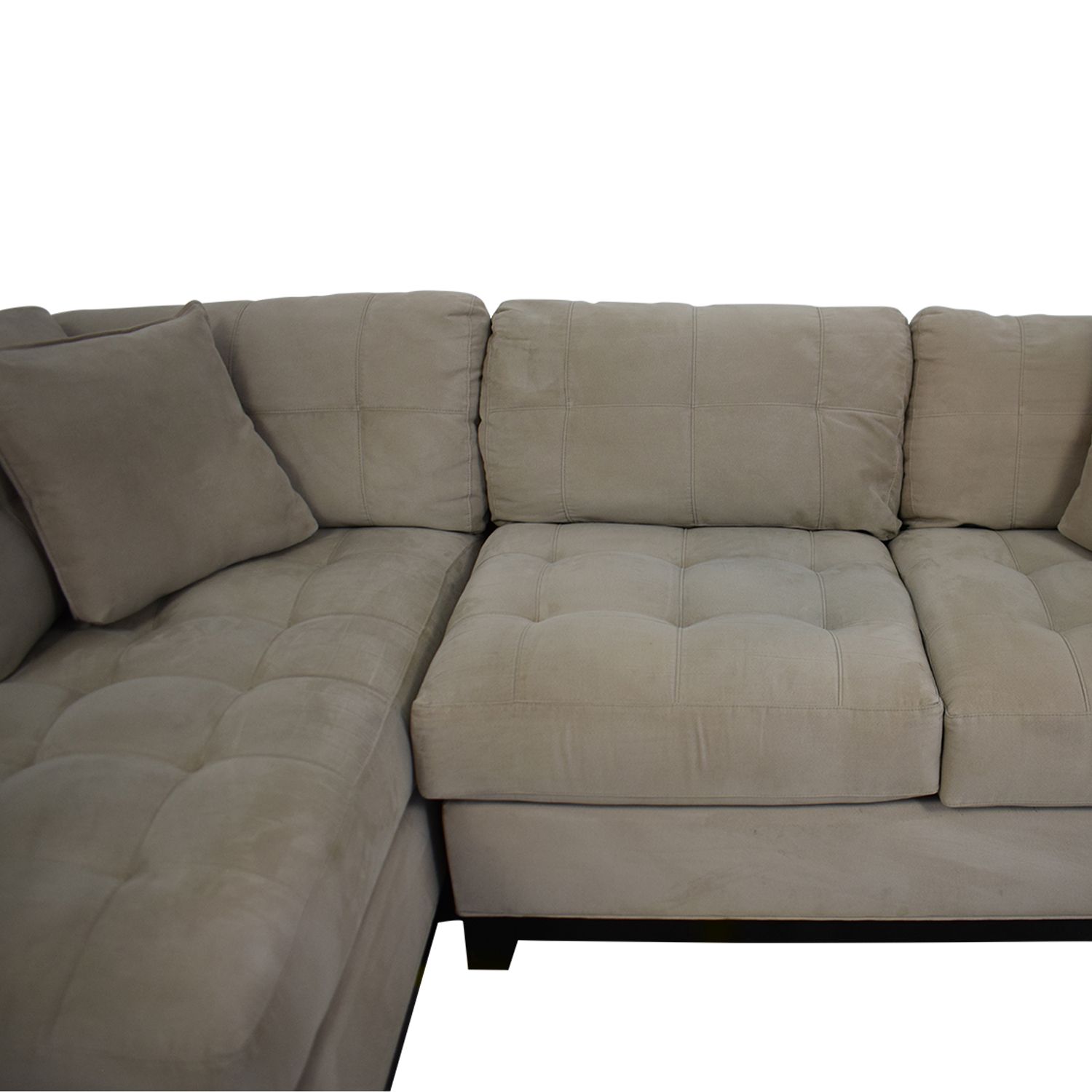 Microfiber Sectional Corner Sofas In Recent Cindy Crawford Home Metropolis Microfiber Sectional Sofa (View 4 of 15)